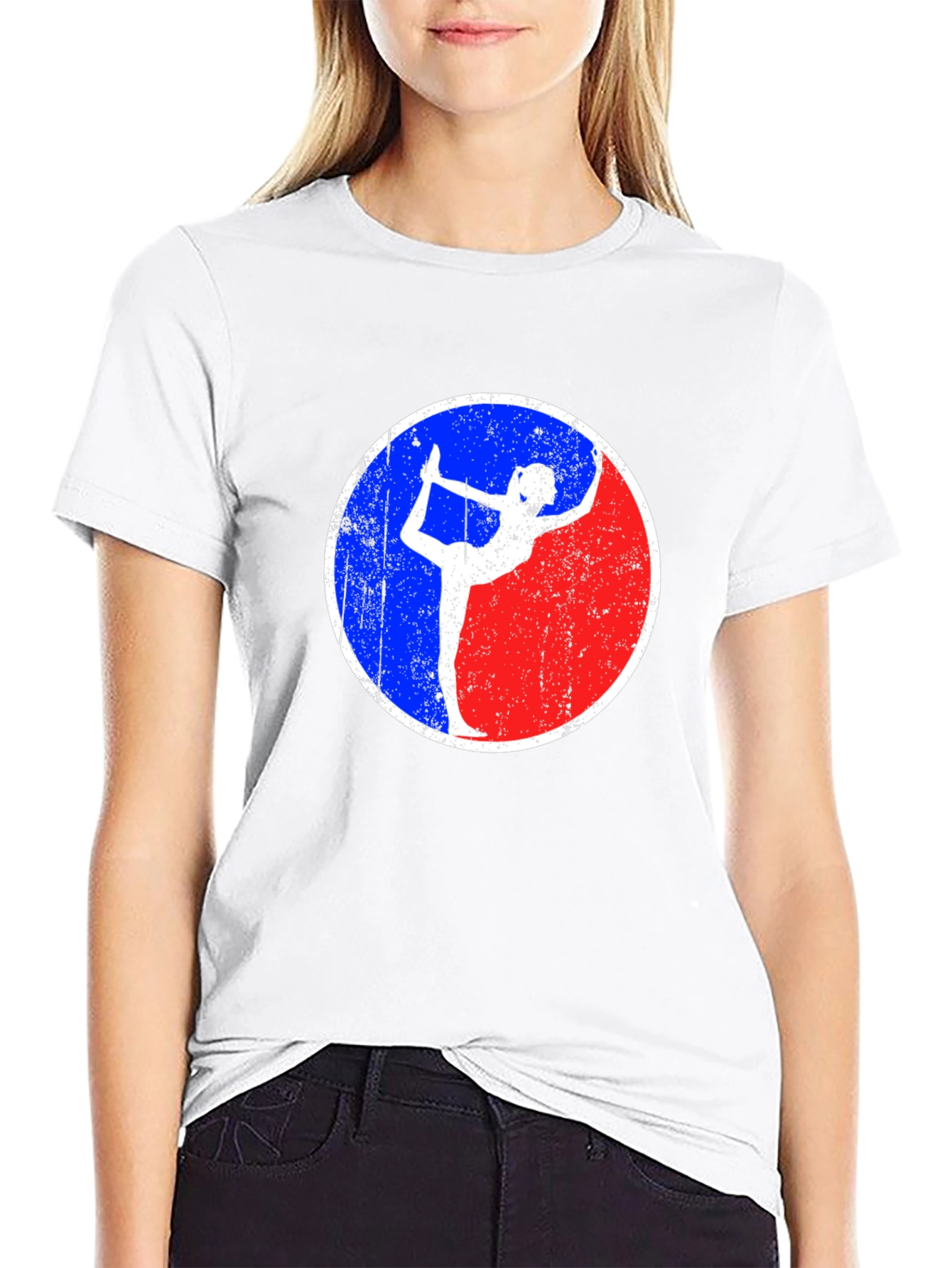 Yoga Pose Graphic Tee - Black