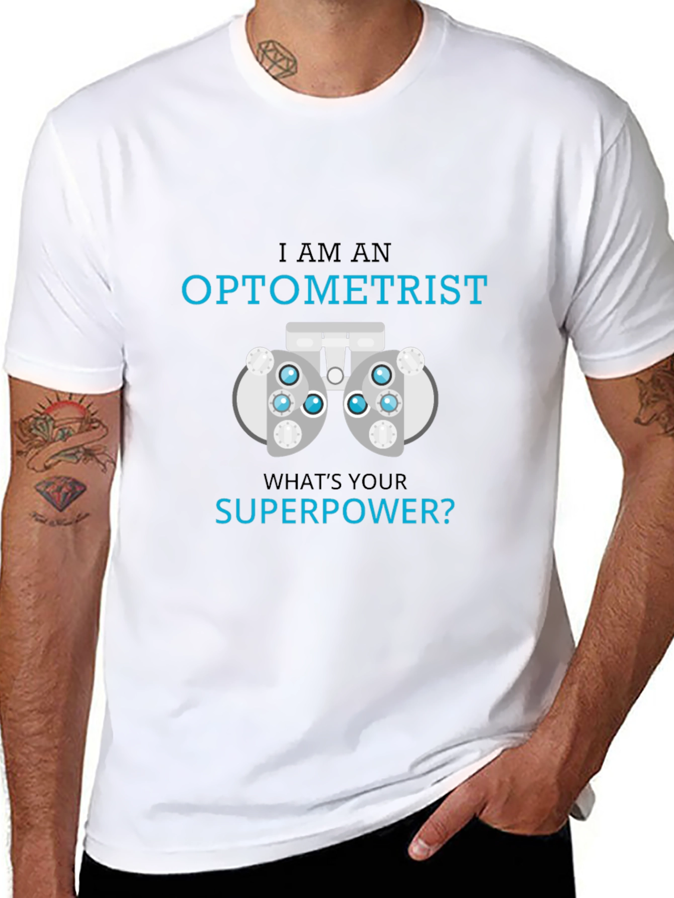 Optometrist Superpower T-Shirt - Eye Exam Humor