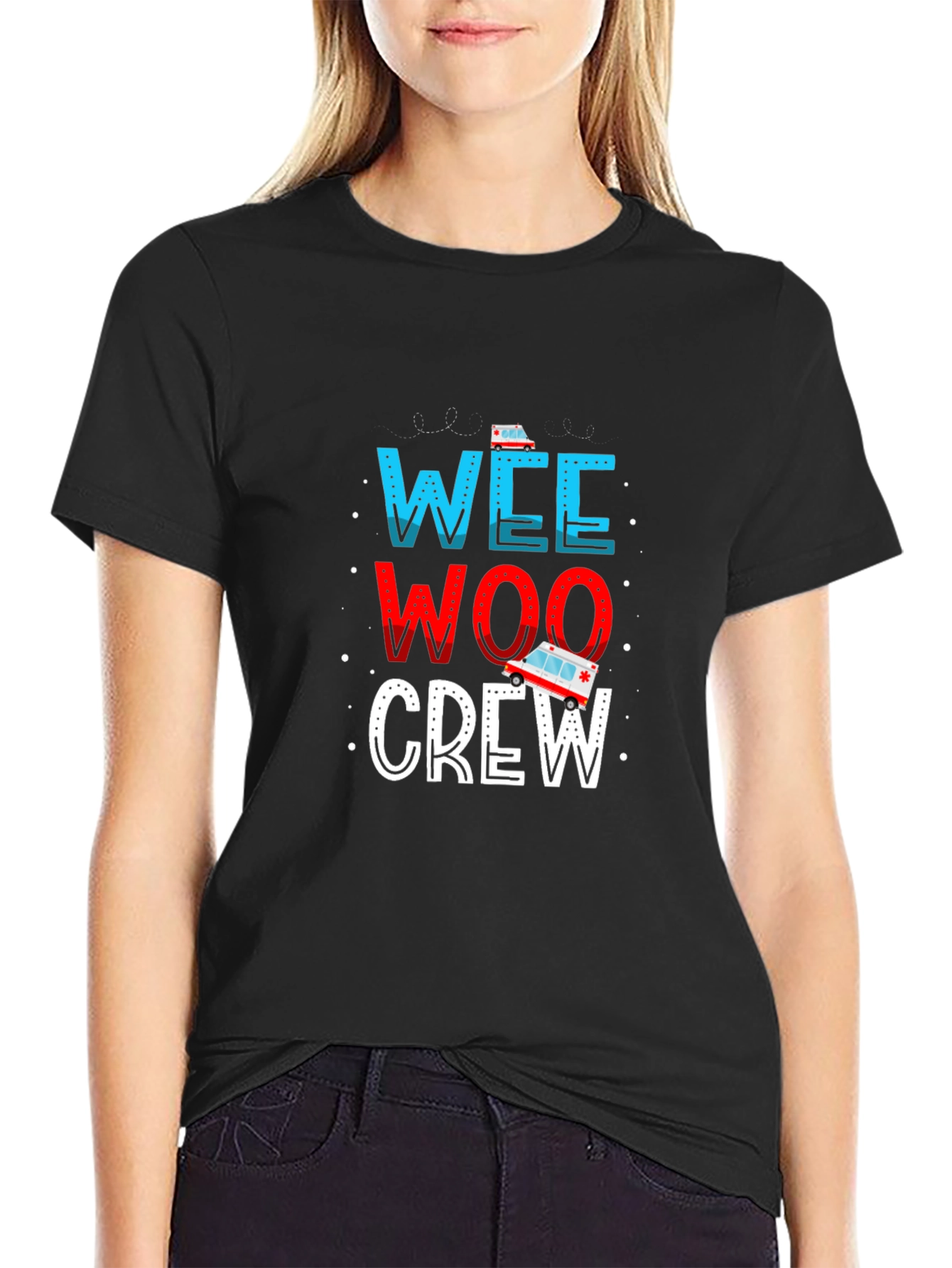 Wee Woo Crew T-Shirt - Ambulance Design