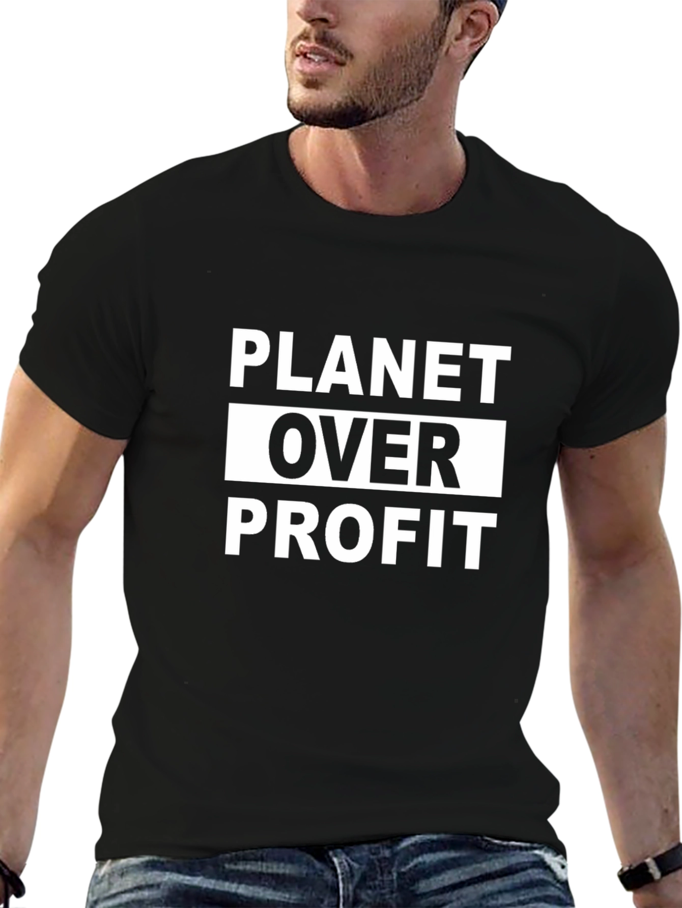 Planet Over Profit Graphic Tee - Eco Conscious Statement