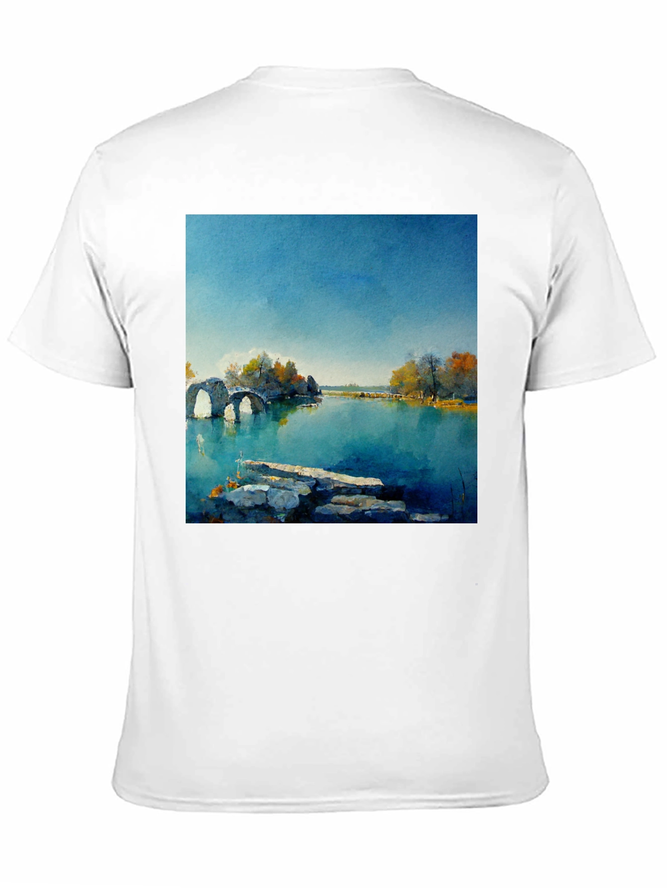 Scenic Lake View Graphic T-Shirt