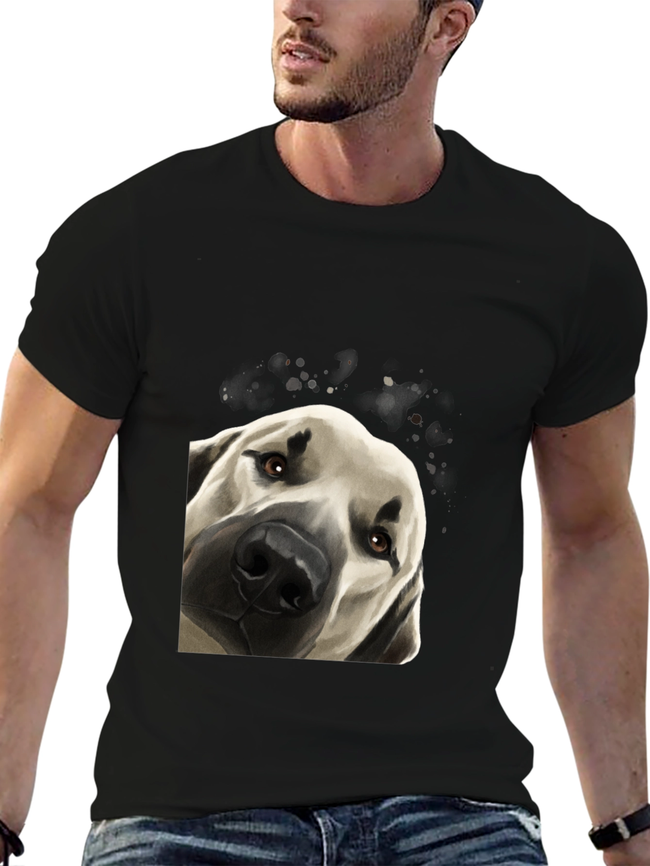 Dog Portrait Graphic T-Shirt