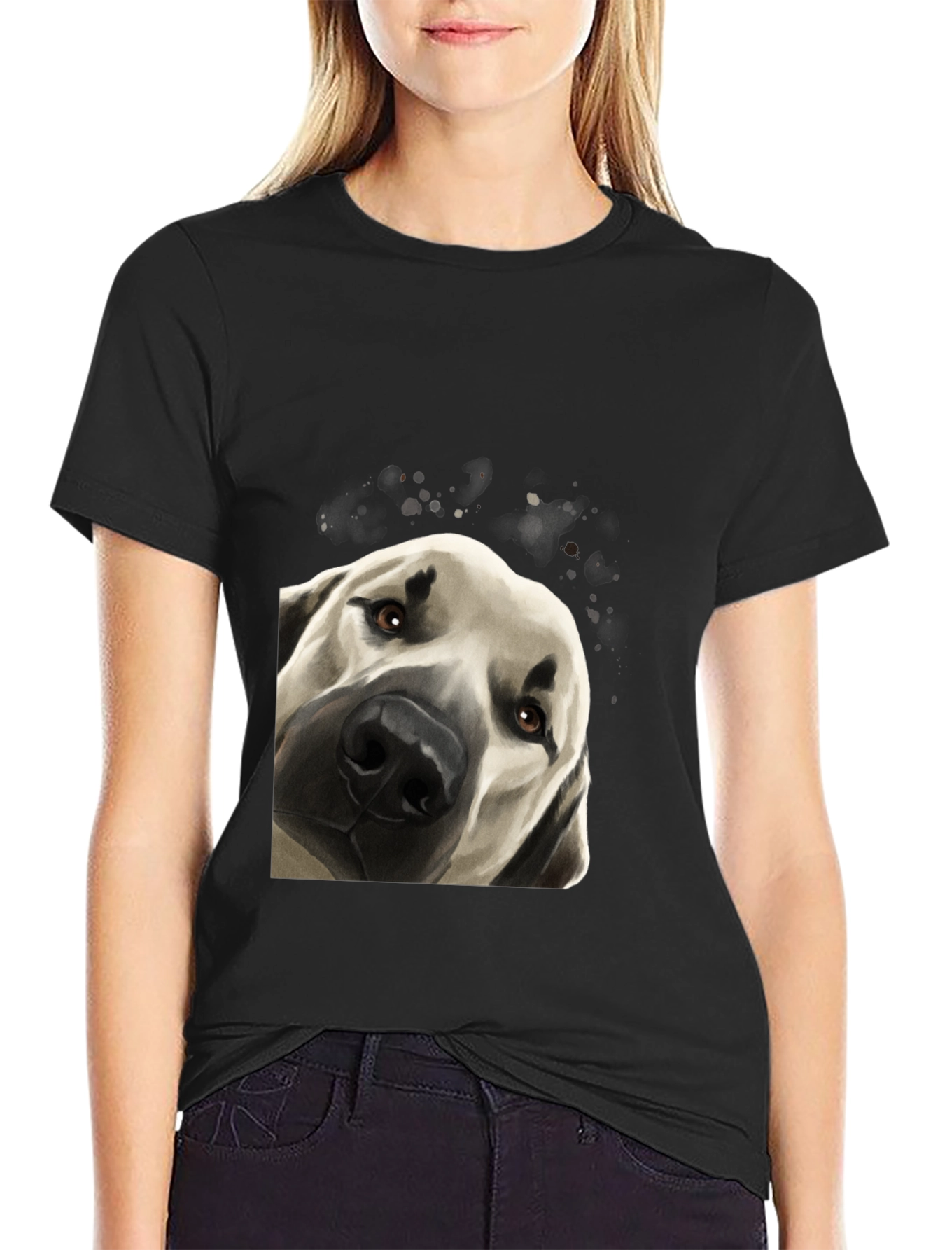 Dog Portrait Graphic T-Shirt