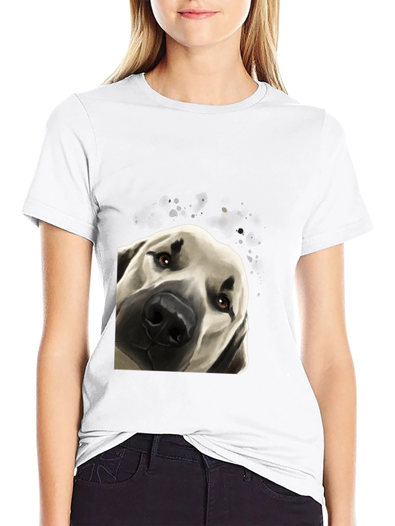 Dog Portrait Graphic T-Shirt