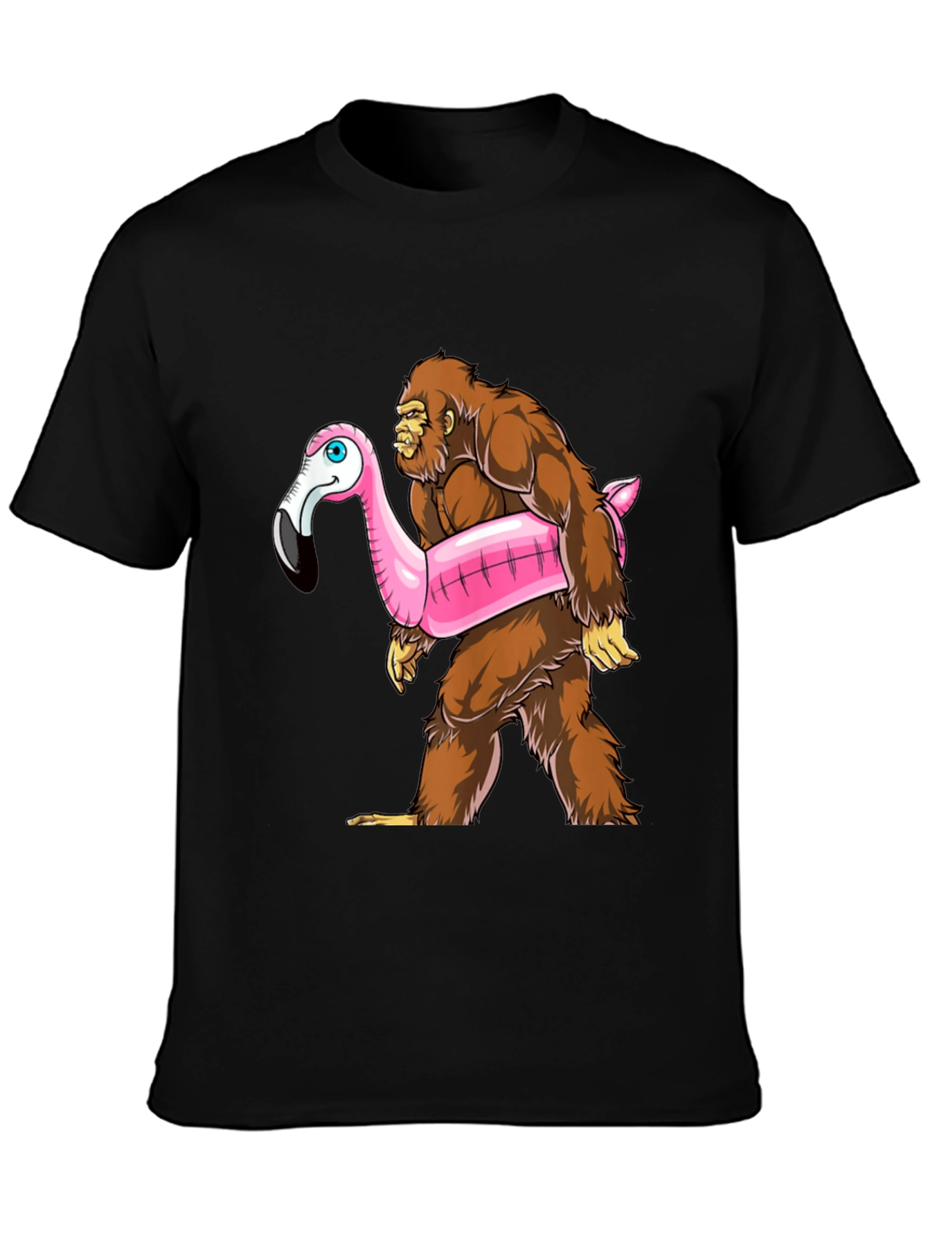 Bigfoot Flamingo Float T-Shirt