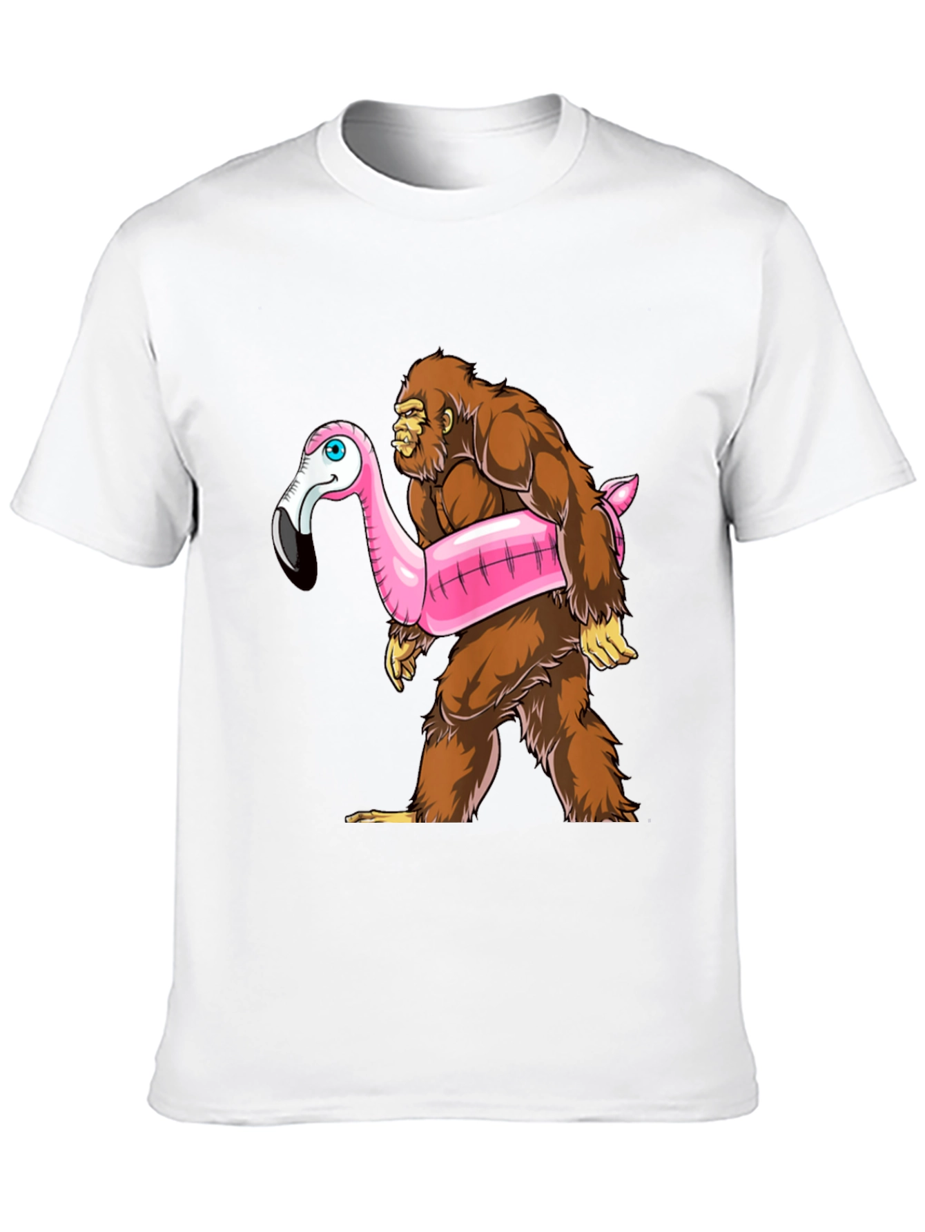 Bigfoot Flamingo Float T-Shirt
