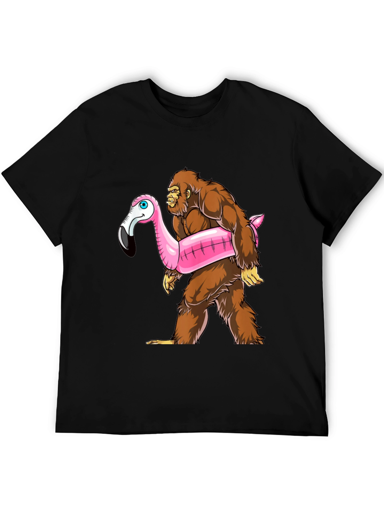 Bigfoot Flamingo Float T-Shirt