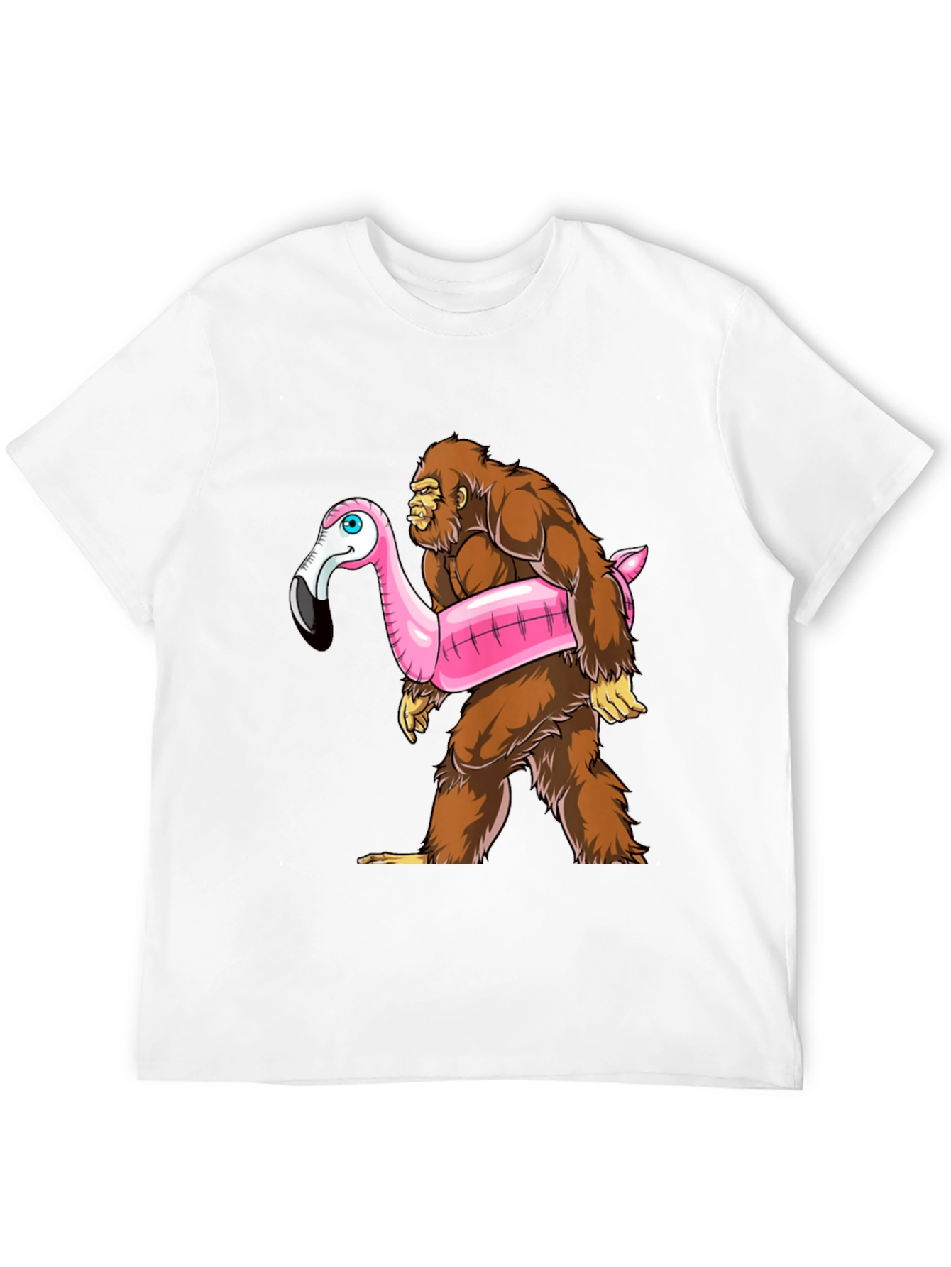Bigfoot Flamingo Float T-Shirt