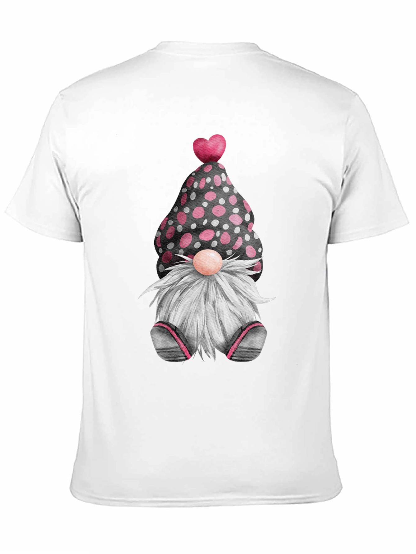 Cute Valentines Gnome T-Shirt - Black
