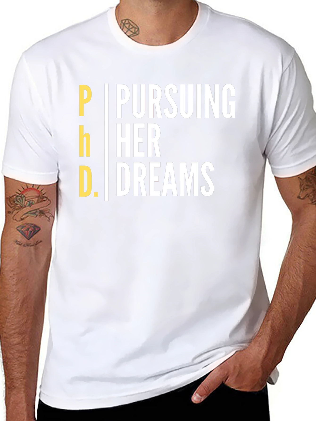 Pursuing Her Dreams PhD T-Shirt