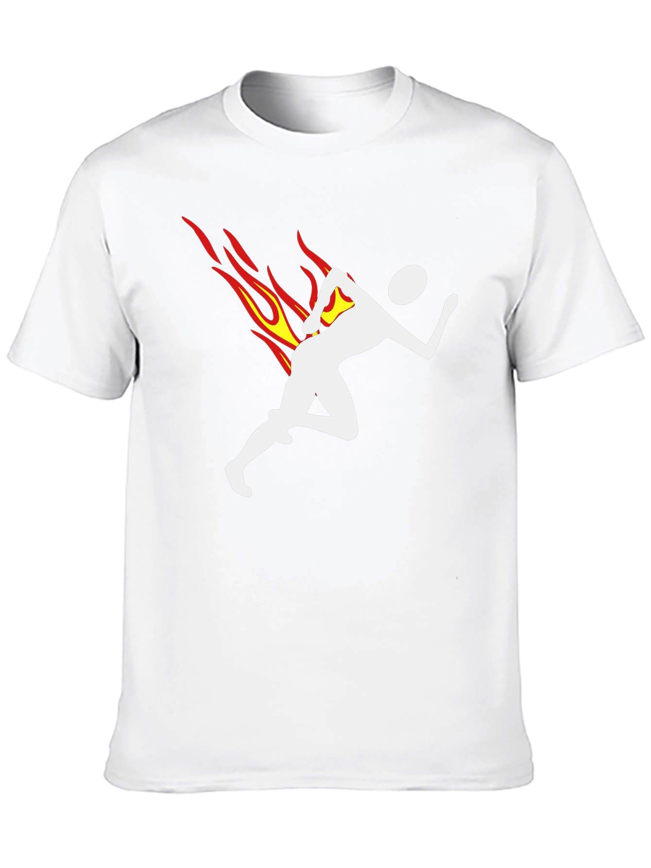 Flame Runner Graphic T-Shirt - Black