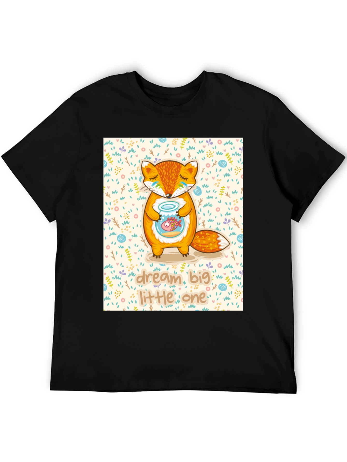 Dream Big Little One Fox Graphic Tee