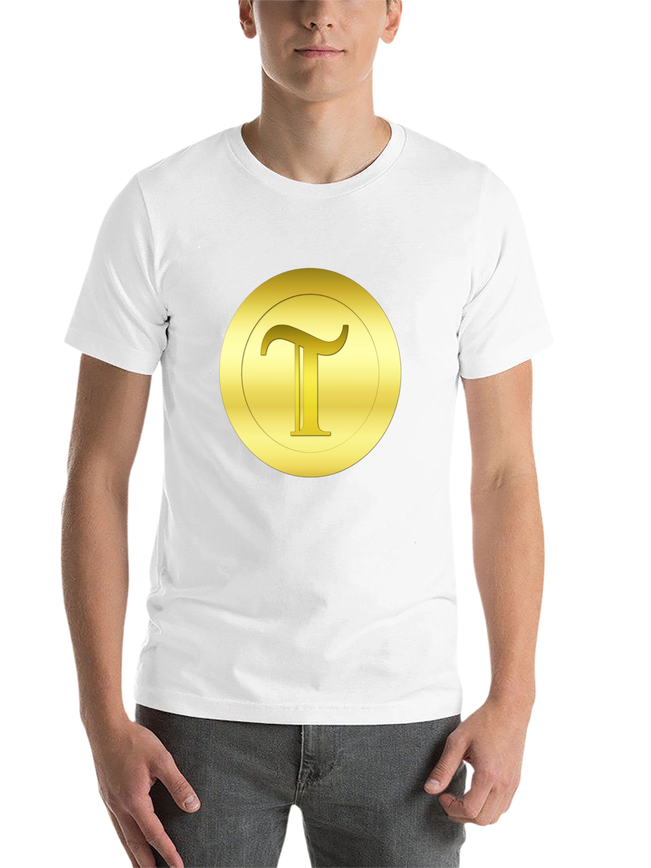 Gold Letter T Graphic Tee