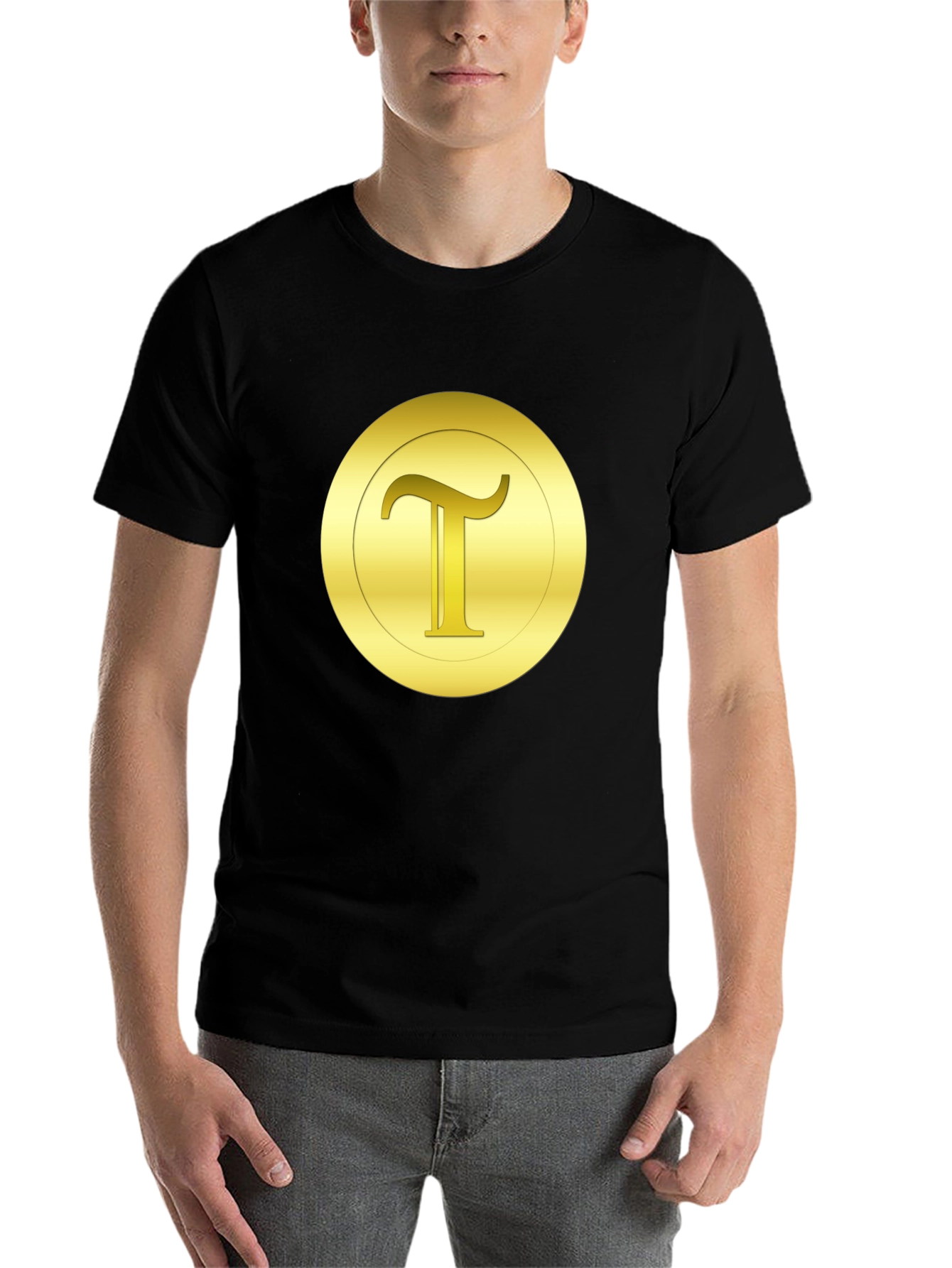 Gold Letter T Graphic Tee