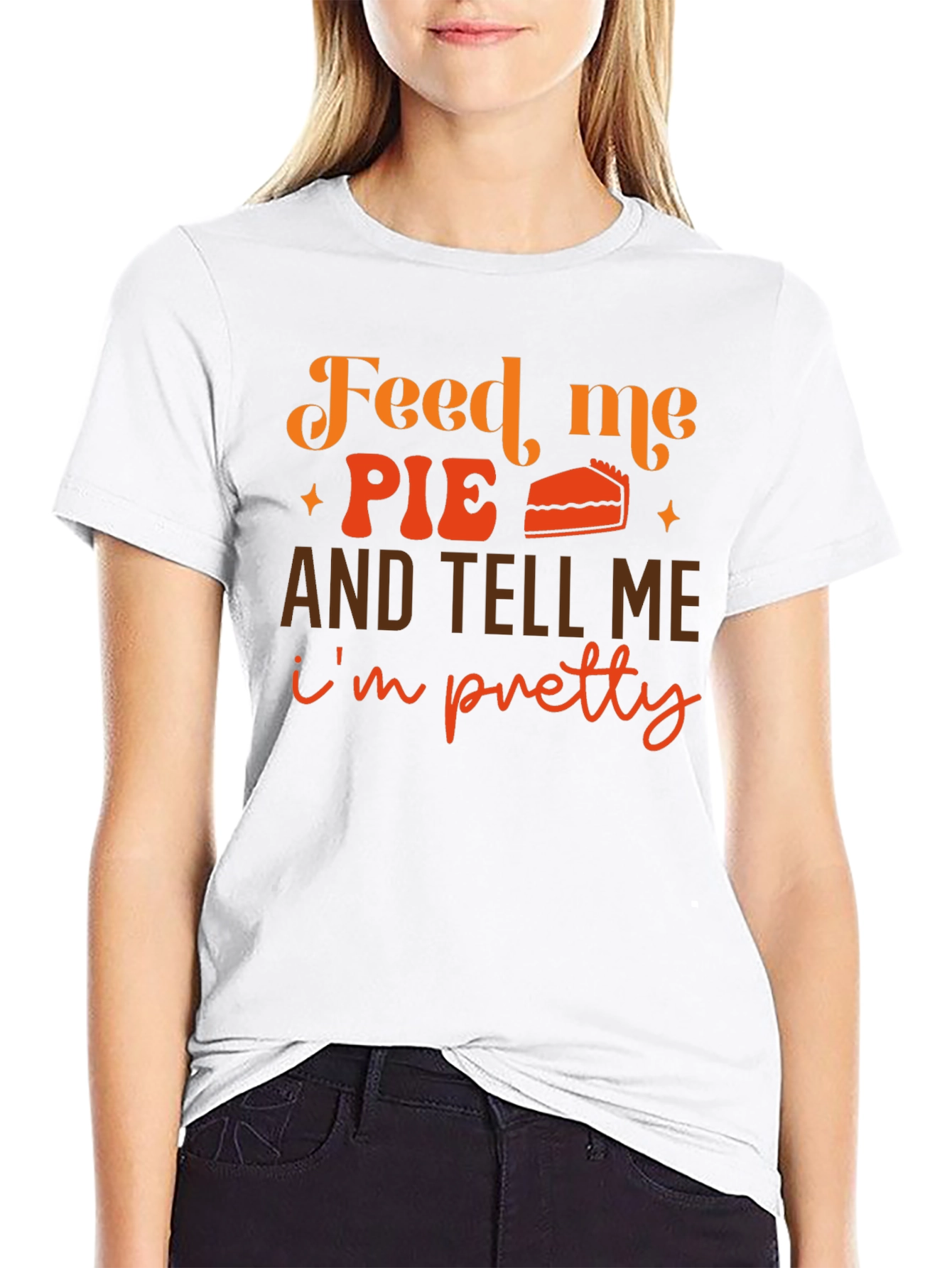 Feed Me Pie Graphic Tee - Thanksgiving Shirt