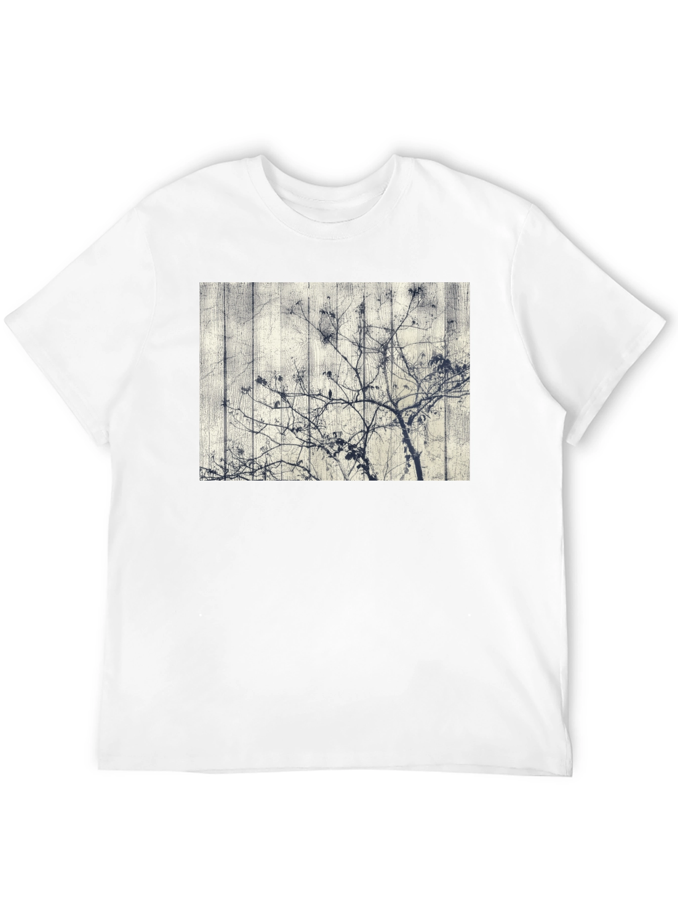 Unique Tree Graphic Black Tee