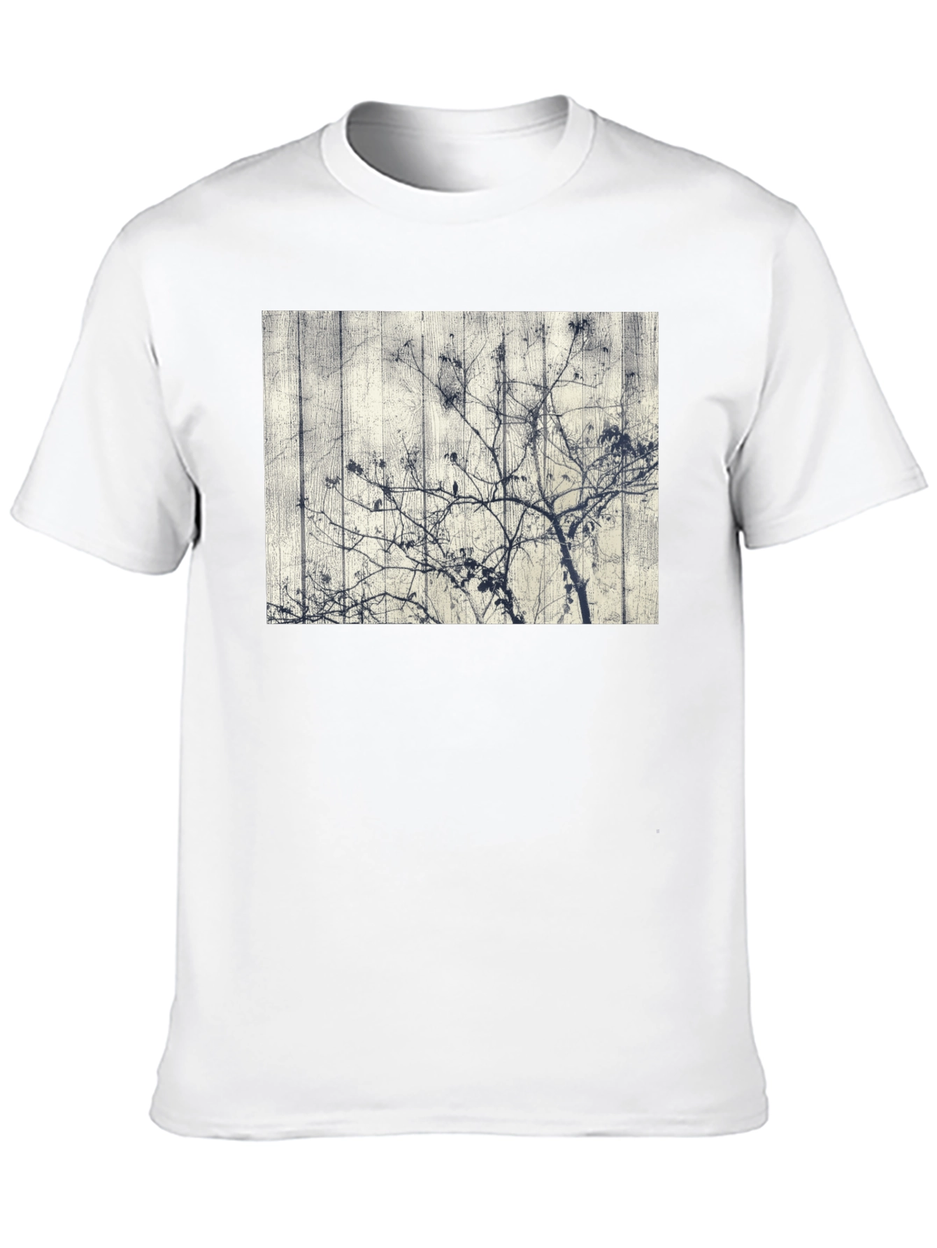 Unique Tree Graphic Black Tee