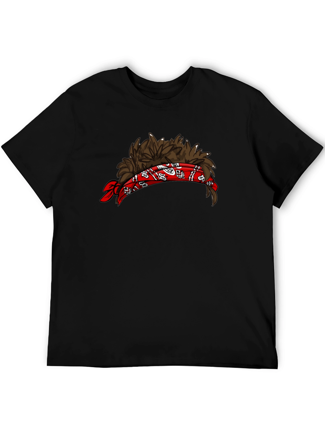 Mullet Headband Graphic Tee - Funny Novelty Shirt