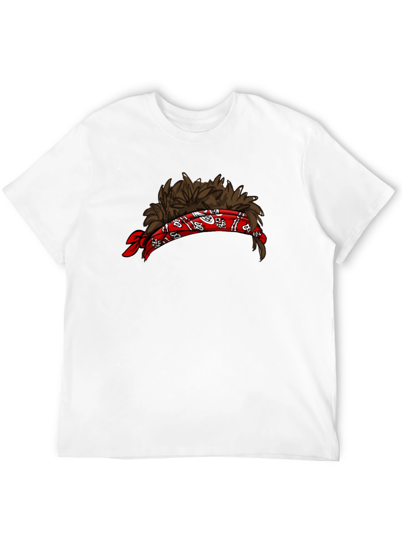 Mullet Headband Graphic Tee - Funny Novelty Shirt