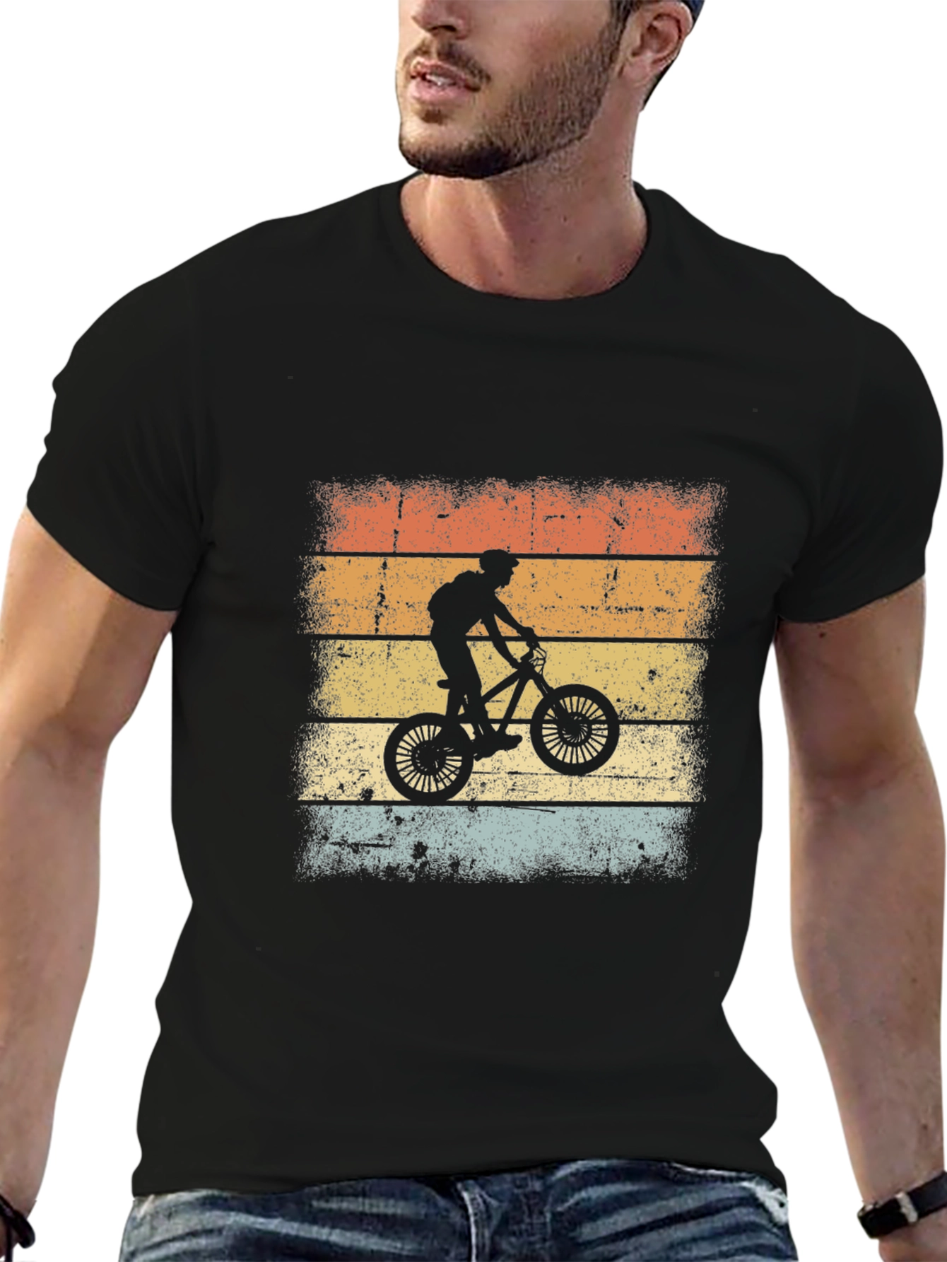 Retro Bike Ride Graphic T-Shirt