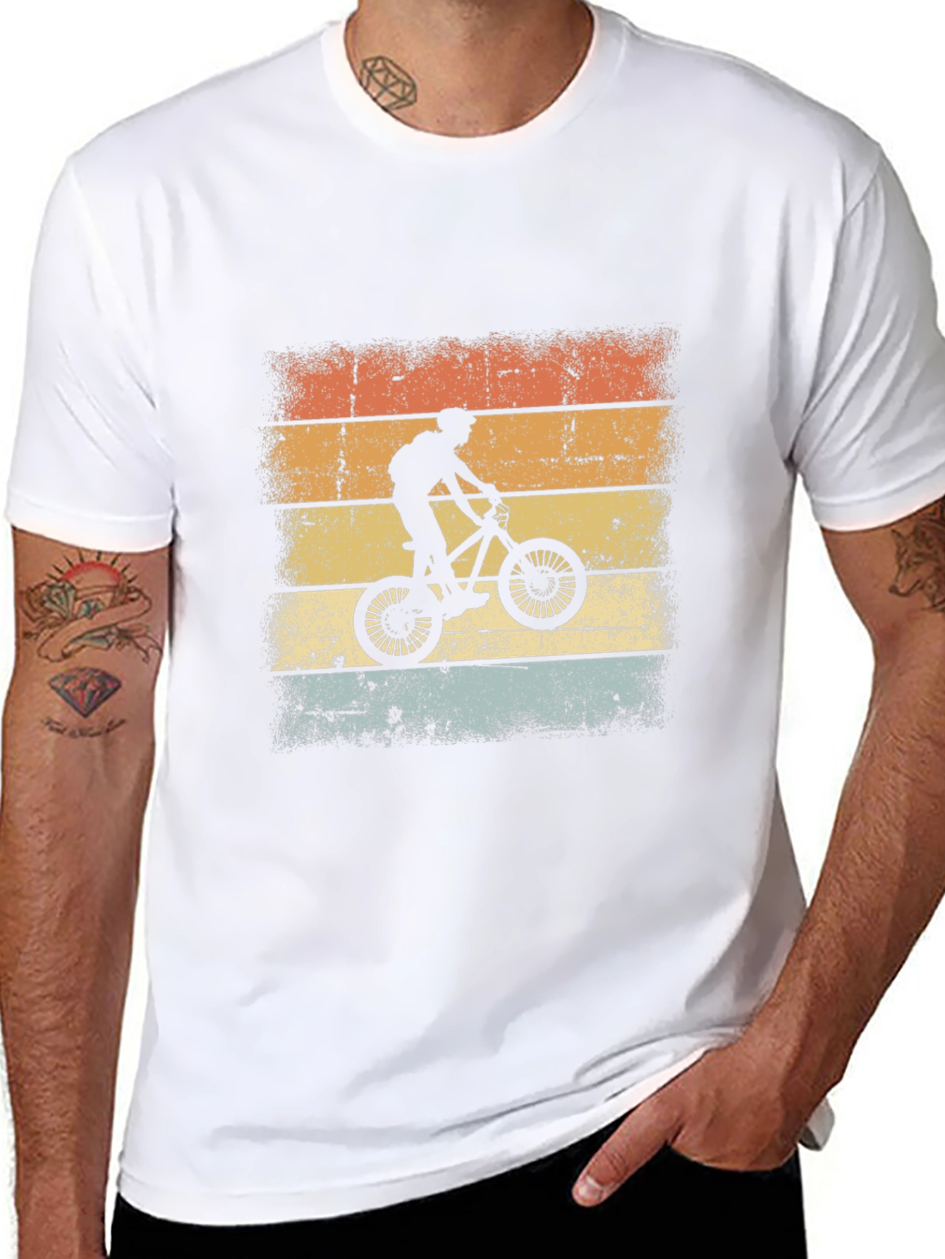 Retro Bike Ride Graphic T-Shirt