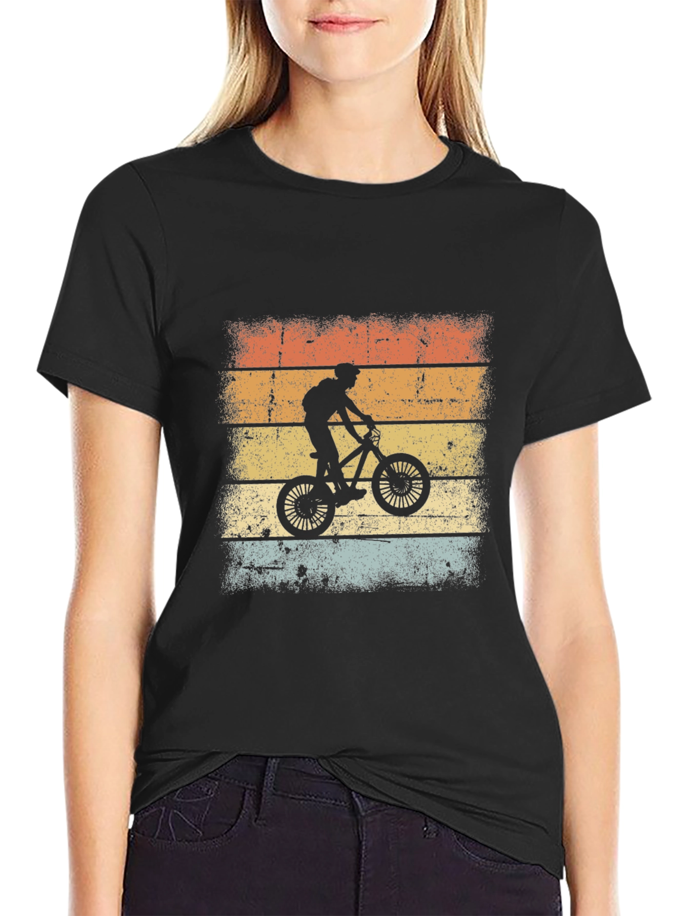 Retro Bike Ride Graphic T-Shirt