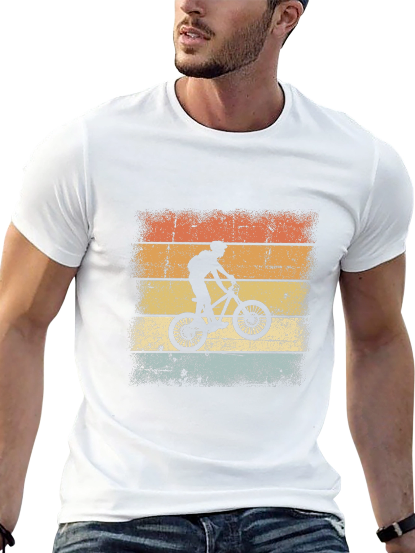 Retro Bike Ride Graphic T-Shirt