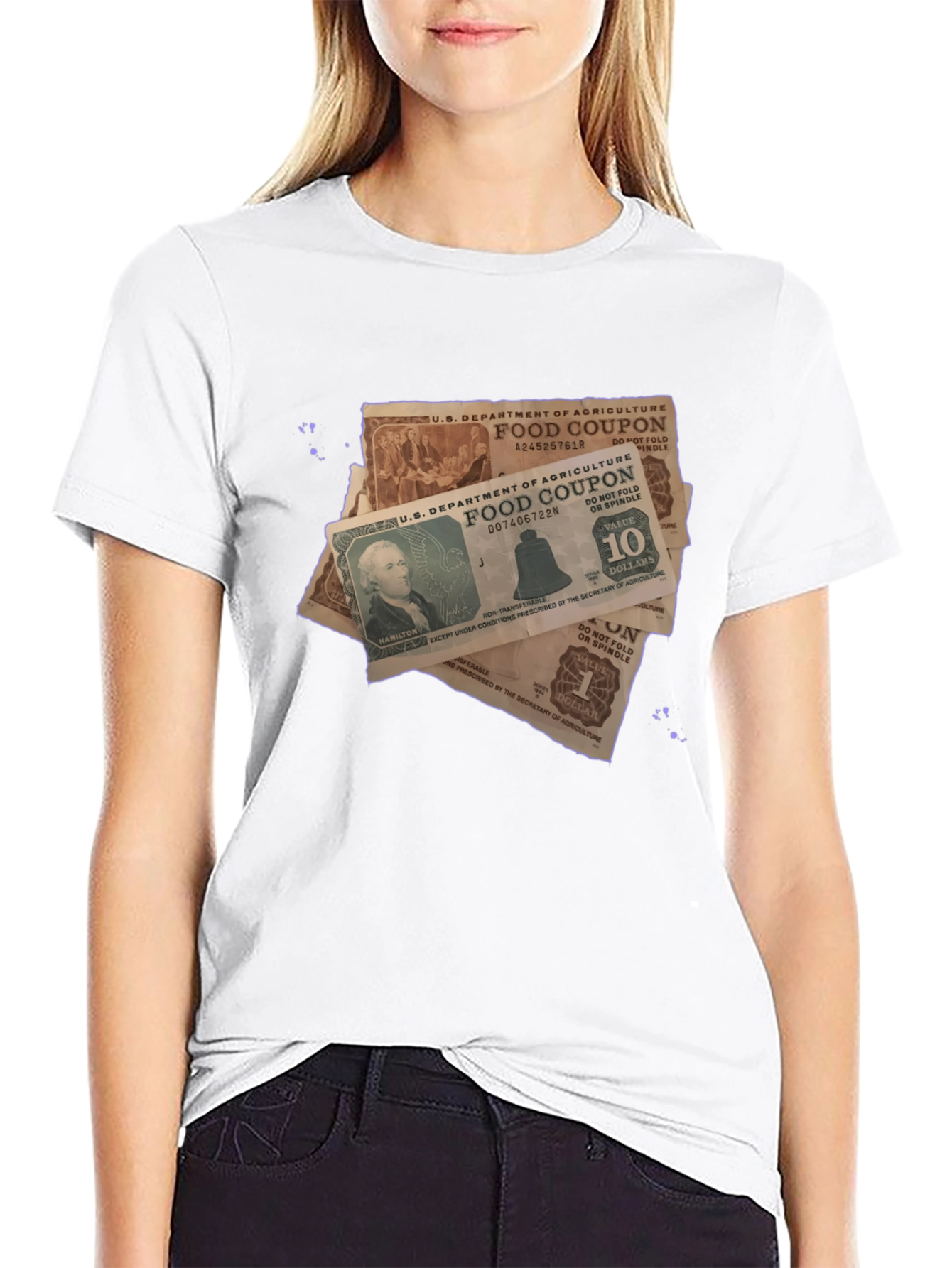 Food Coupon Graphic Tee - Novelty Print