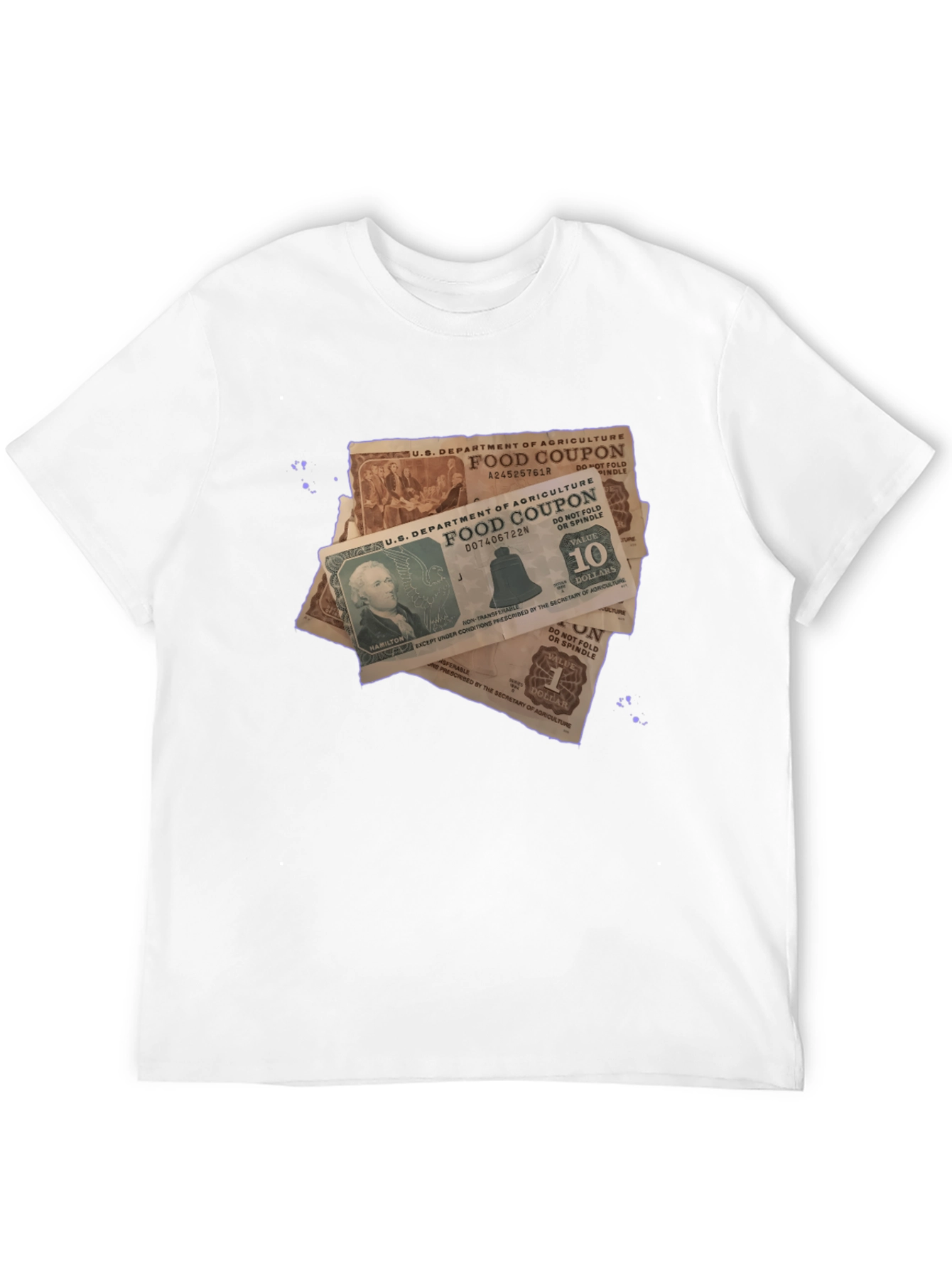 Food Coupon Graphic Tee - Novelty Print