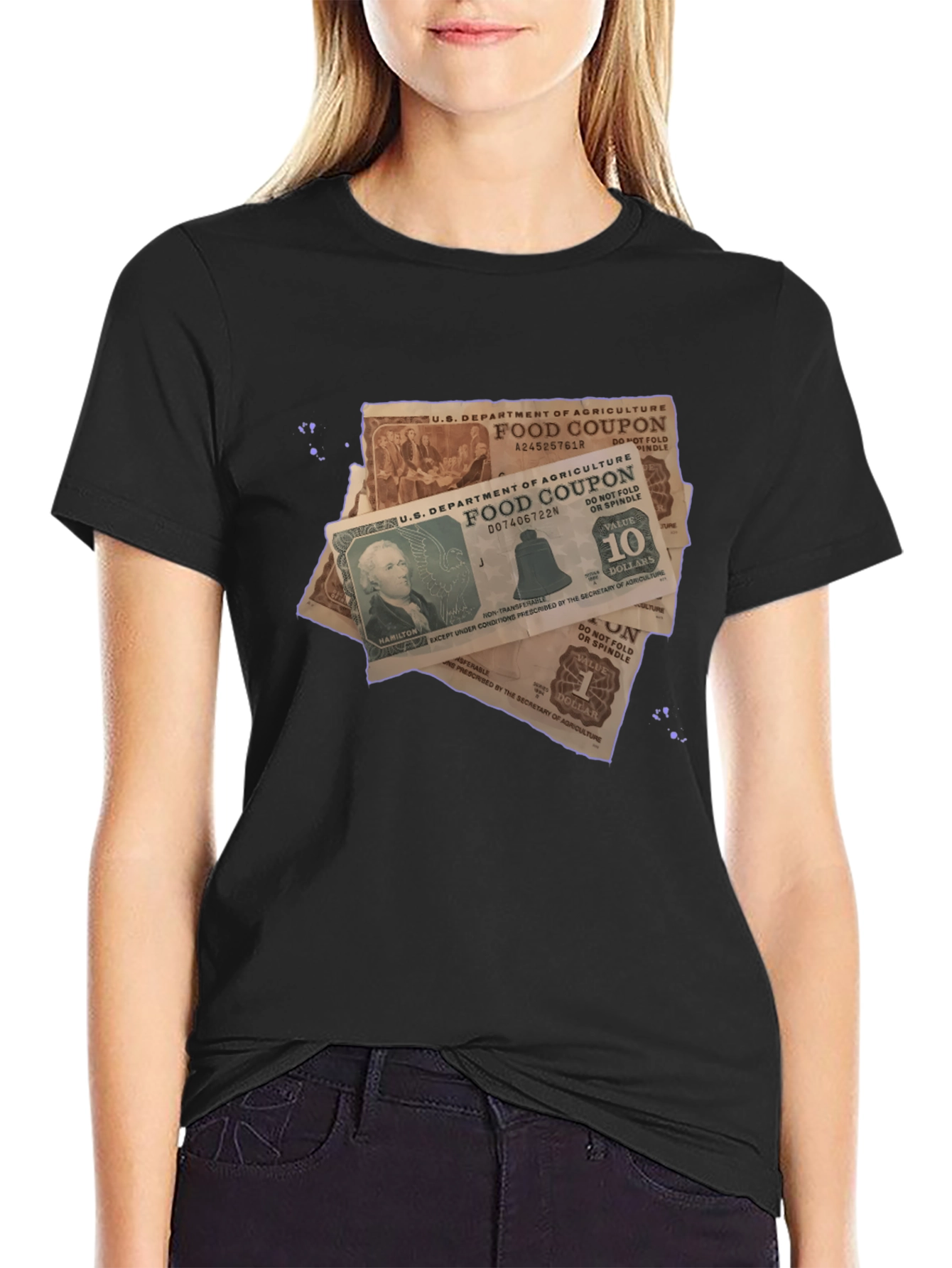 Food Coupon Graphic Tee - Novelty Print