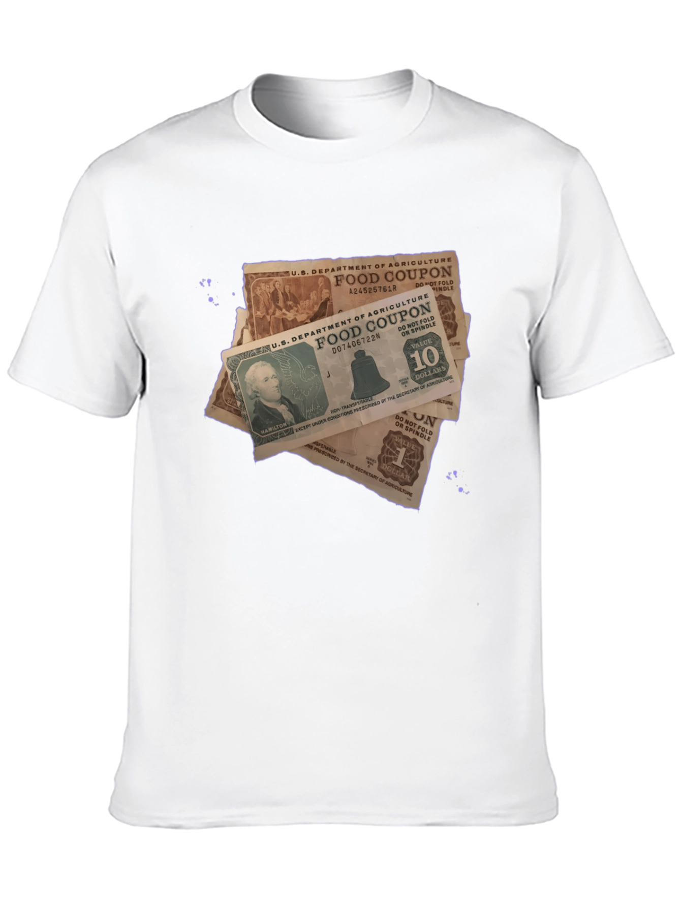 Food Coupon Graphic Tee - Novelty Print