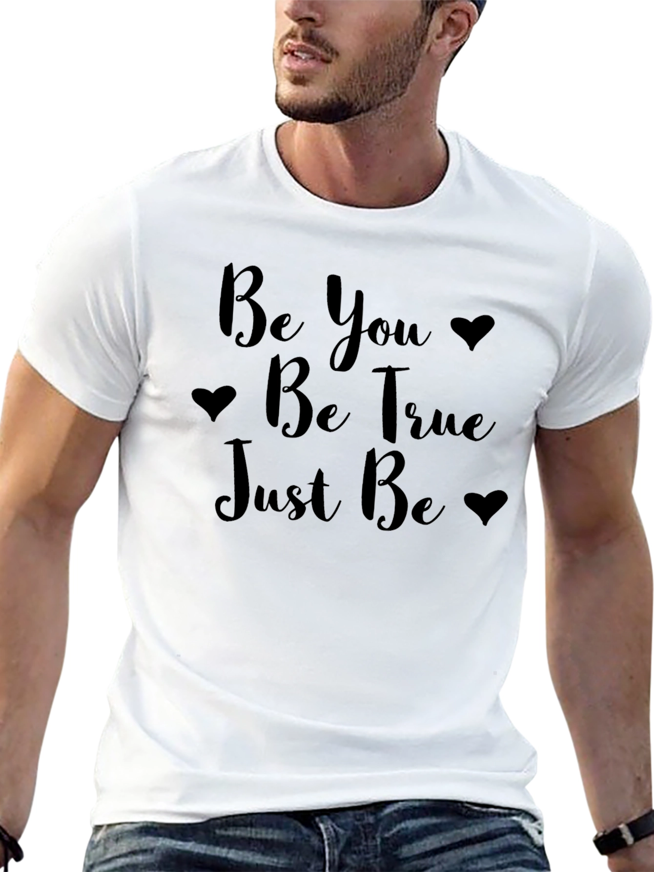 Be You Be True Just Be Black T-Shirt