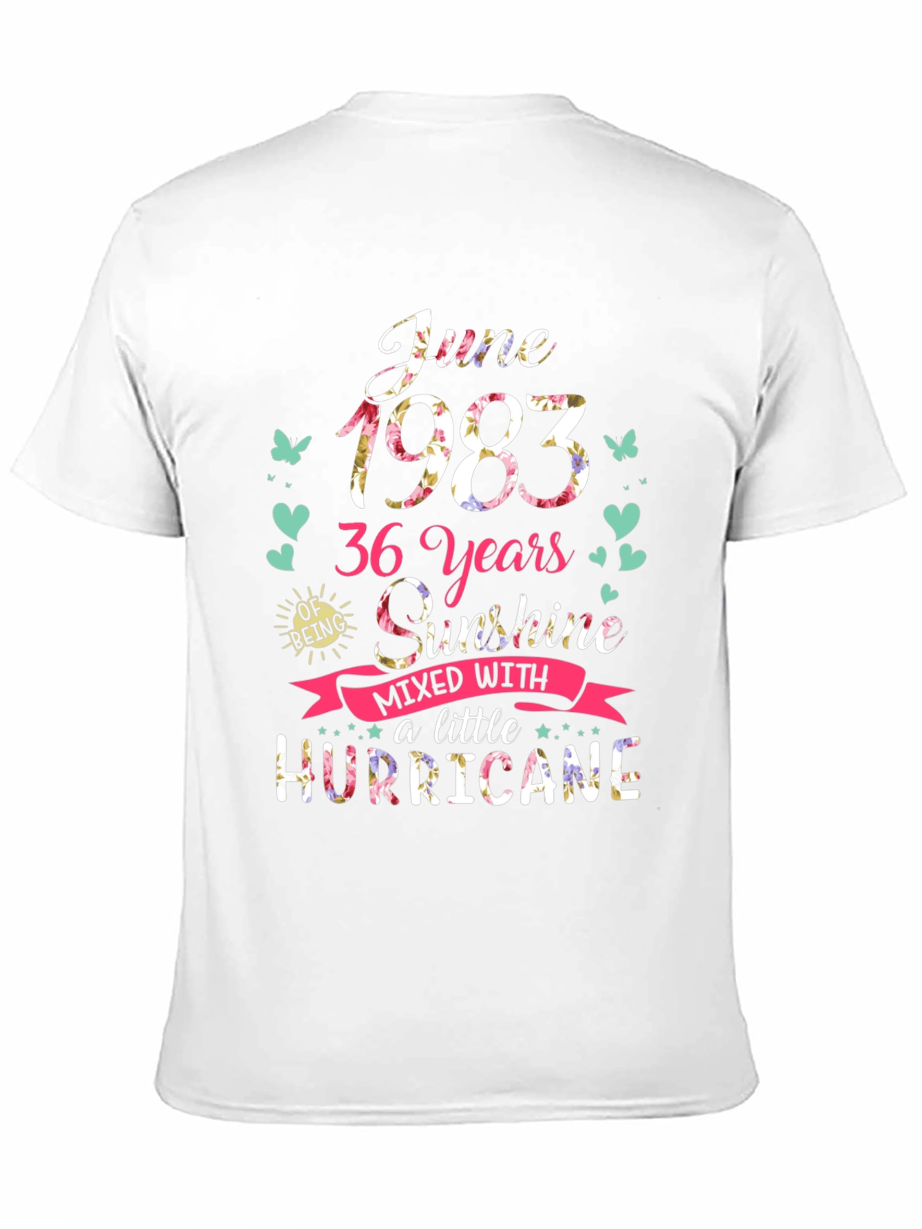 June 1983 Birthday Graphic T-Shirt