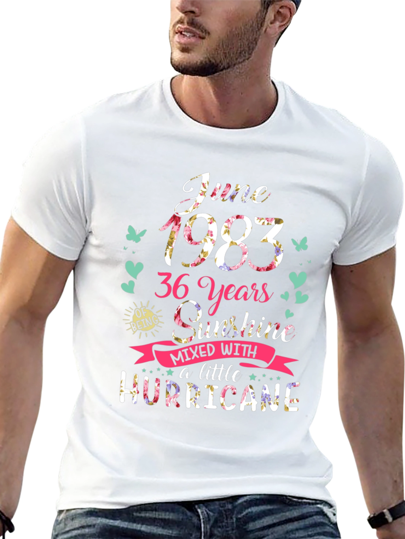 June 1983 Birthday Graphic T-Shirt