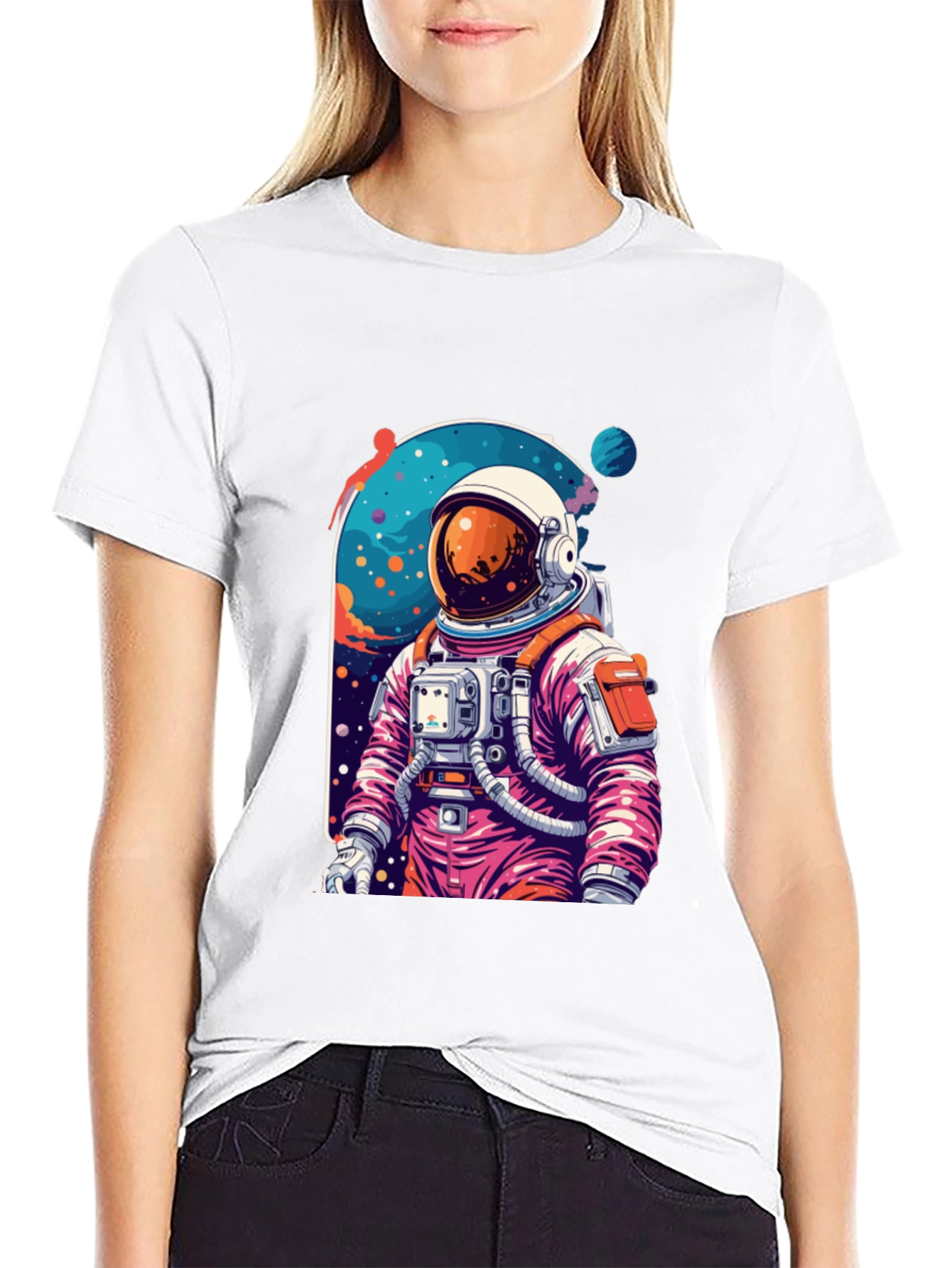 Astronaut Graphic Tee - Space Adventure Style