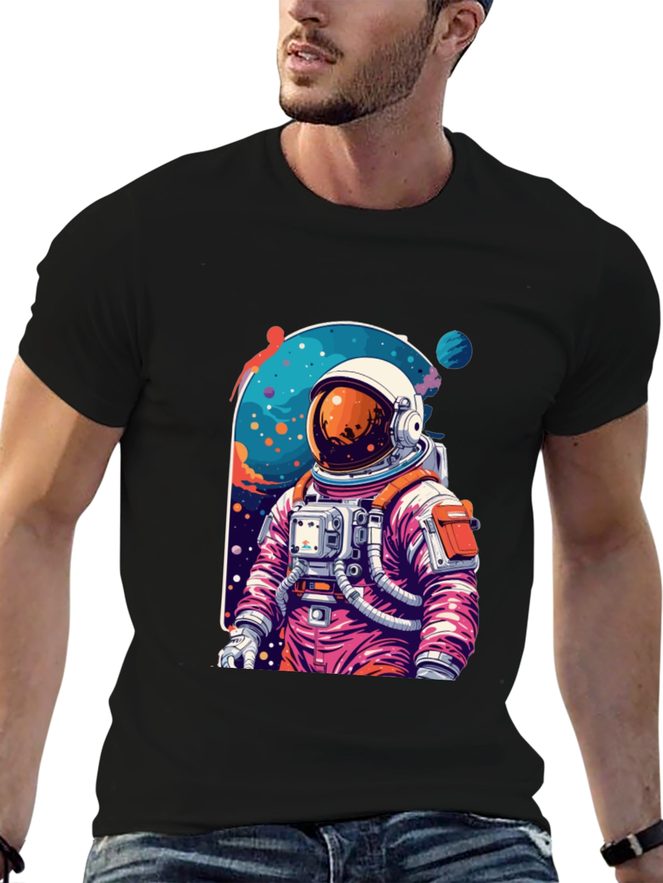 Astronaut Graphic Tee - Space Adventure Style