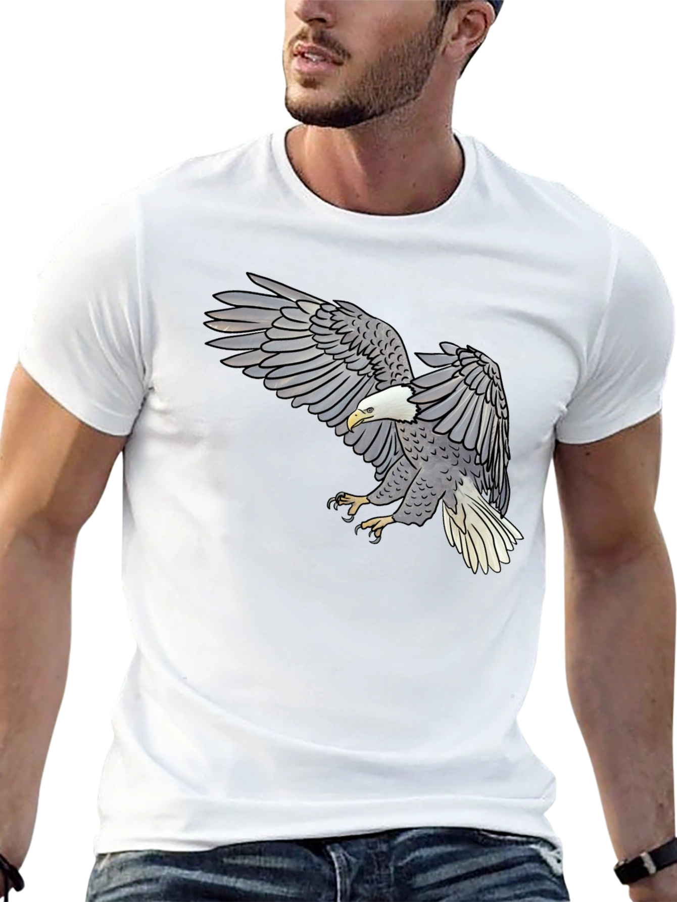 Eagle Graphic Tee - Mens Black T-Shirt