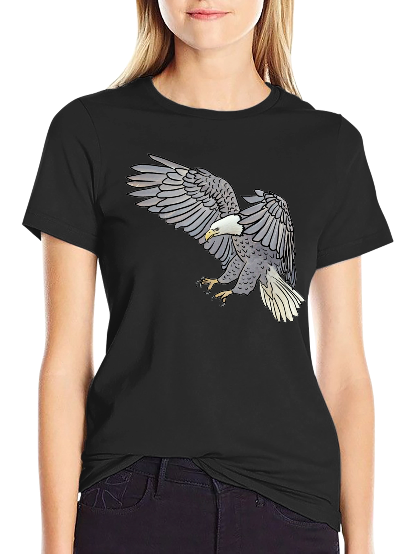 Eagle Graphic Tee - Mens Black T-Shirt