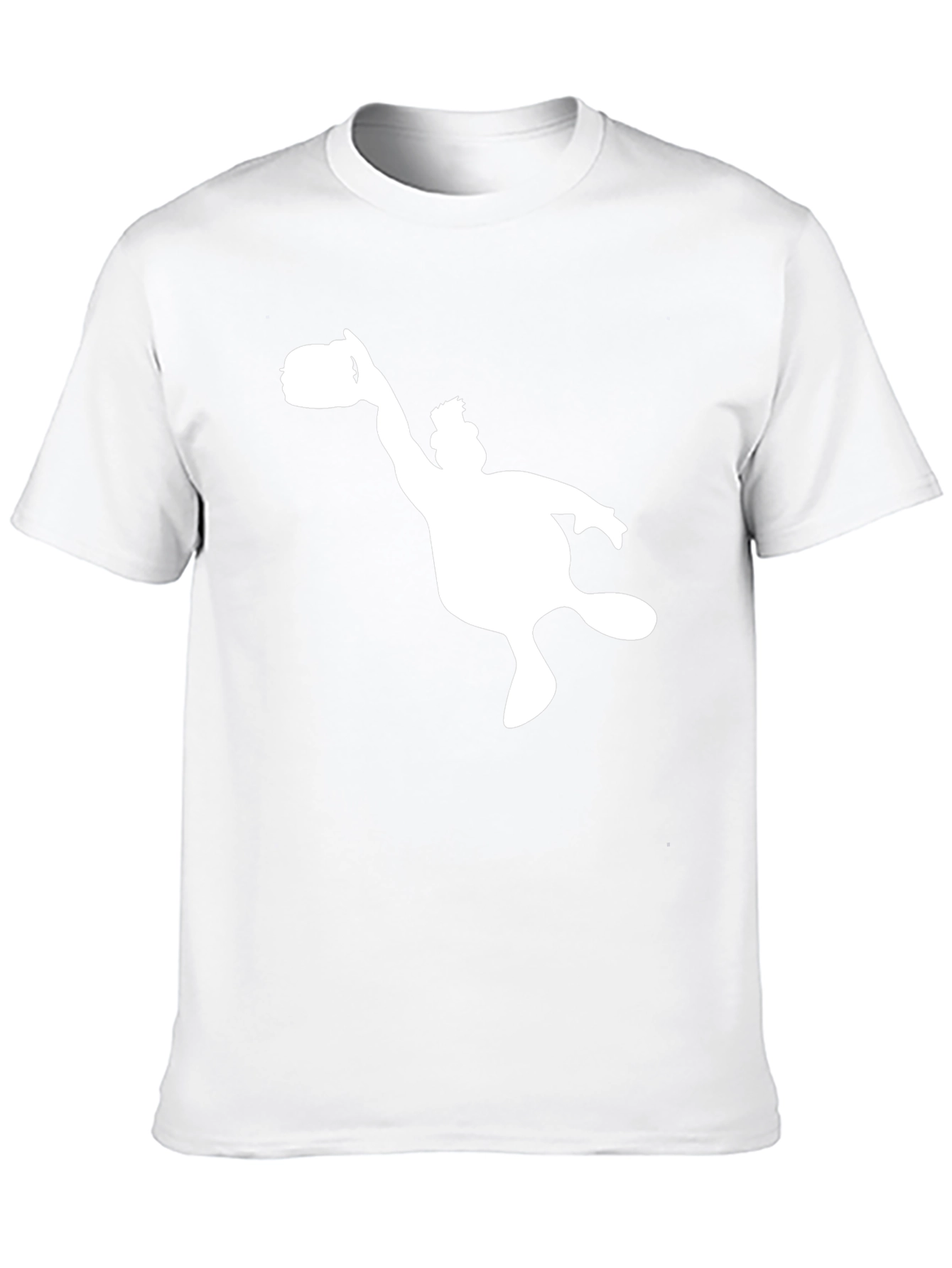 Cartoon Silhouette Black Tee