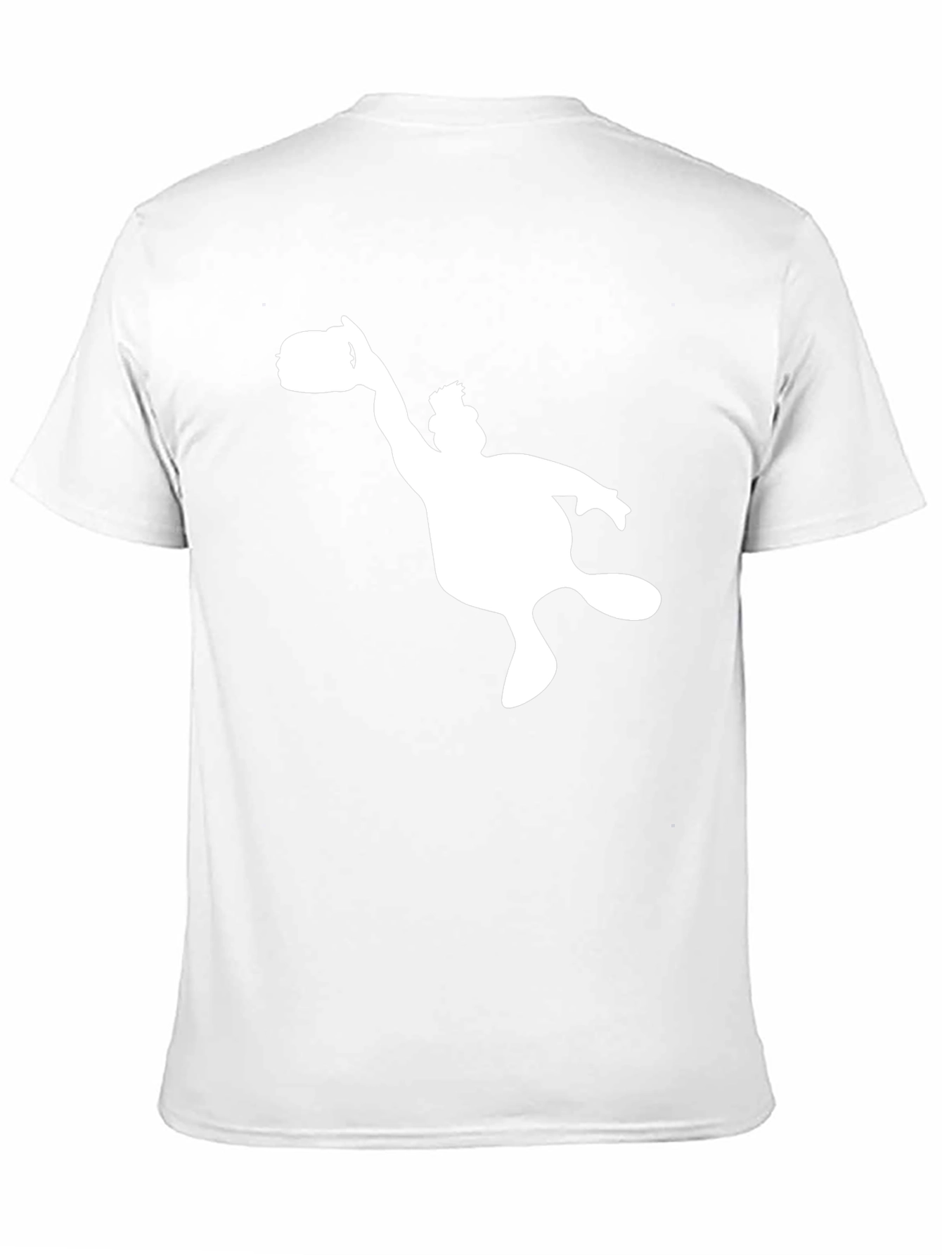 Cartoon Silhouette Black Tee