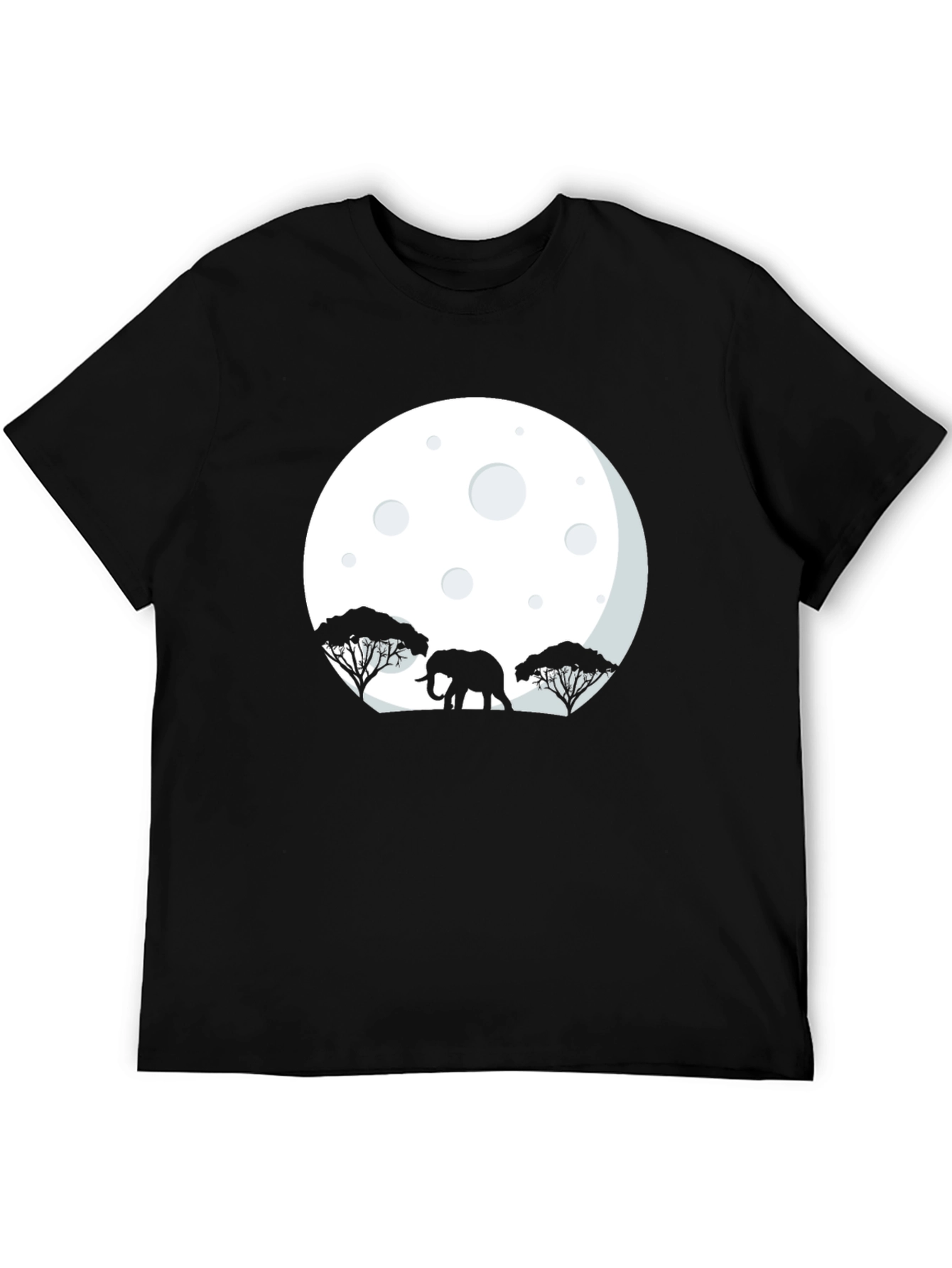 Elephant Moon Graphic Tee - Black