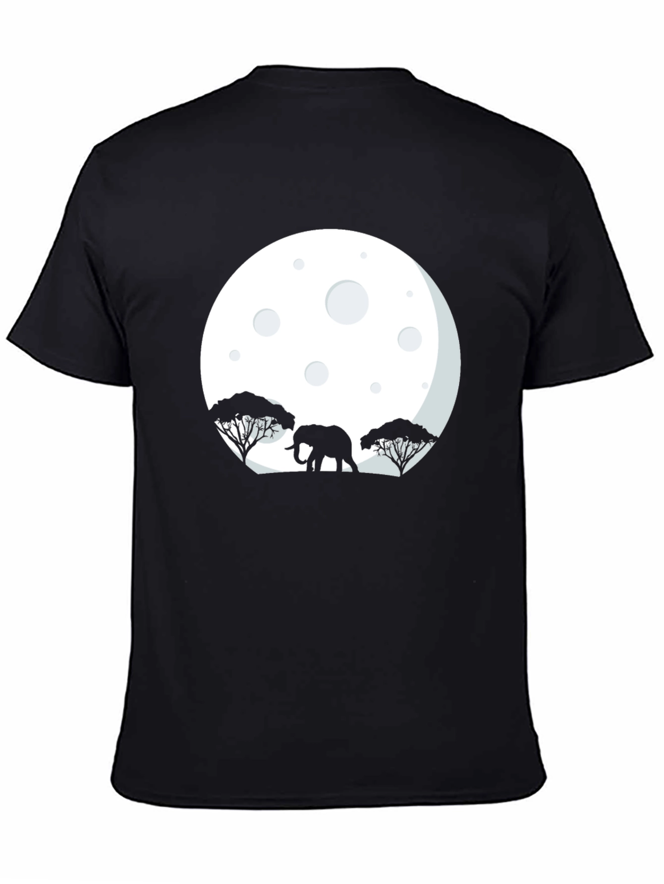 Elephant Moon Graphic Tee - Black