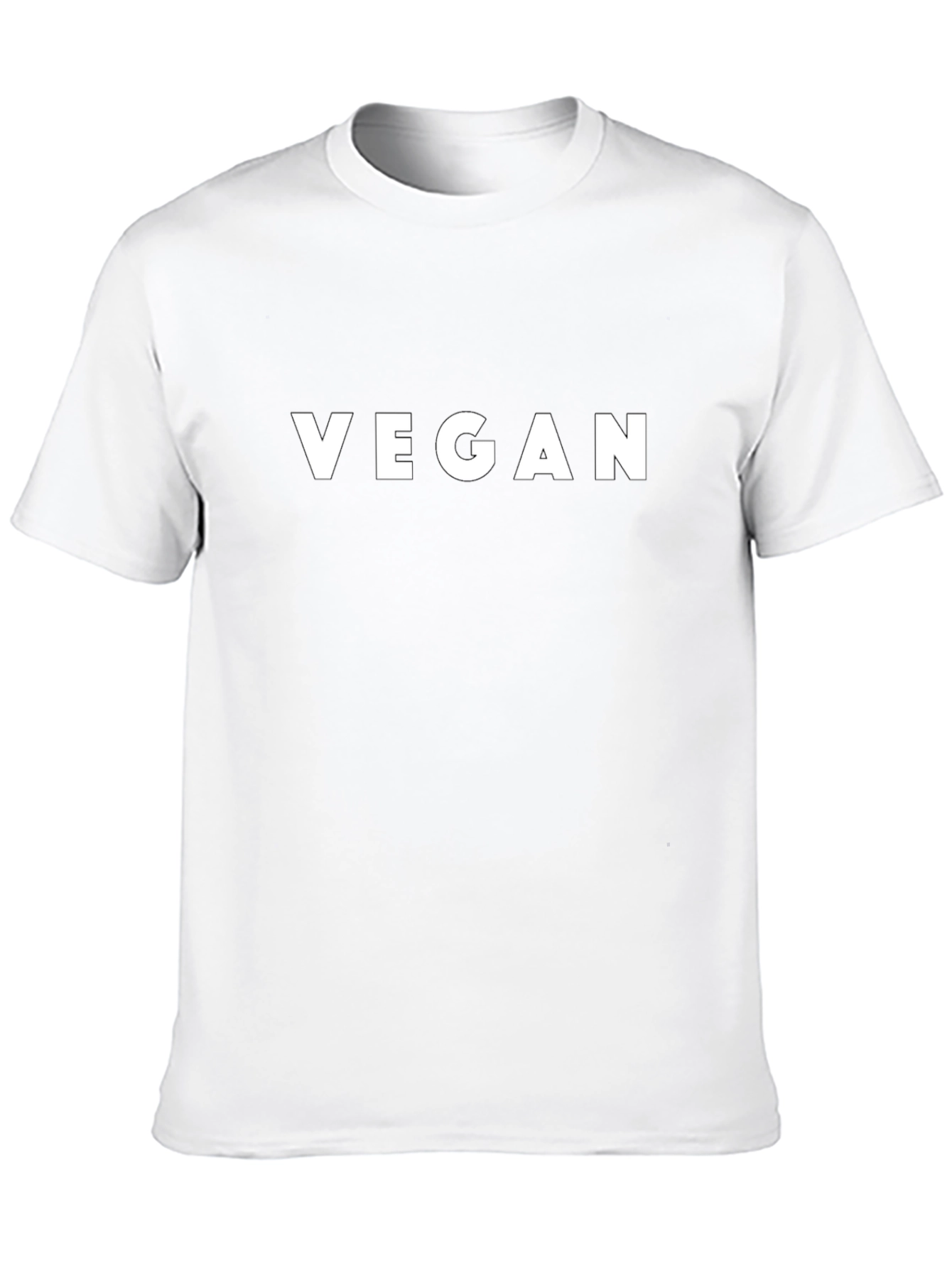 Vegan Statement Tee - Black Cotton Blend