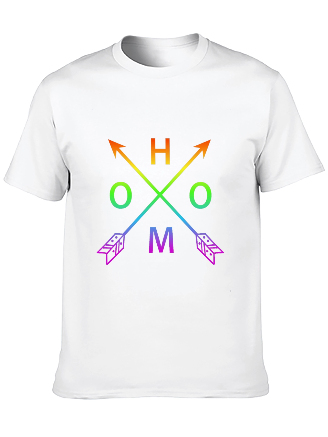 Rainbow Arrow Compass Graphic Tee - LGBTQ+ Pride
