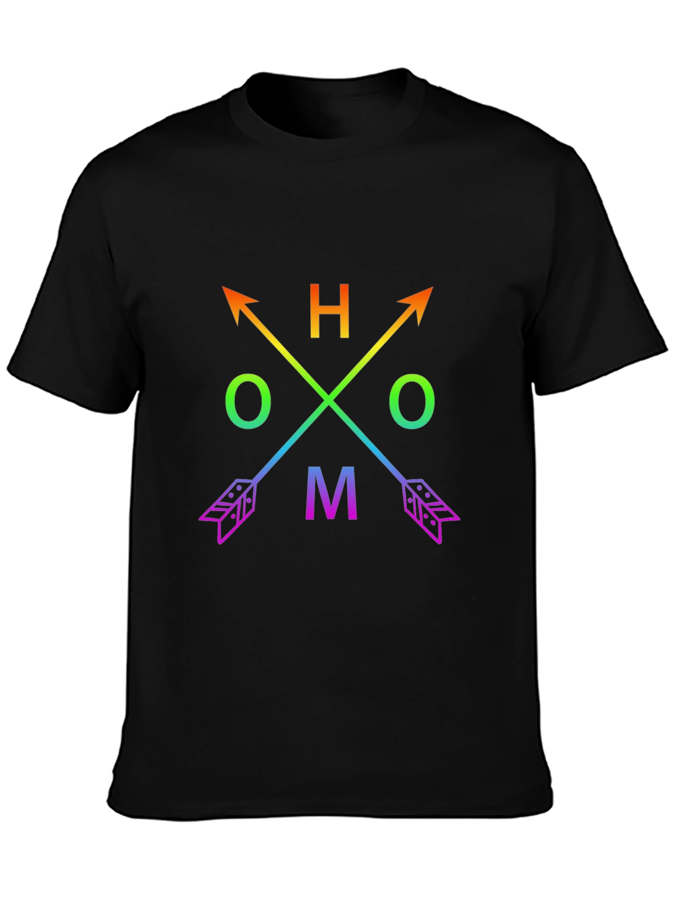 Rainbow Arrow Compass Graphic Tee - LGBTQ+ Pride