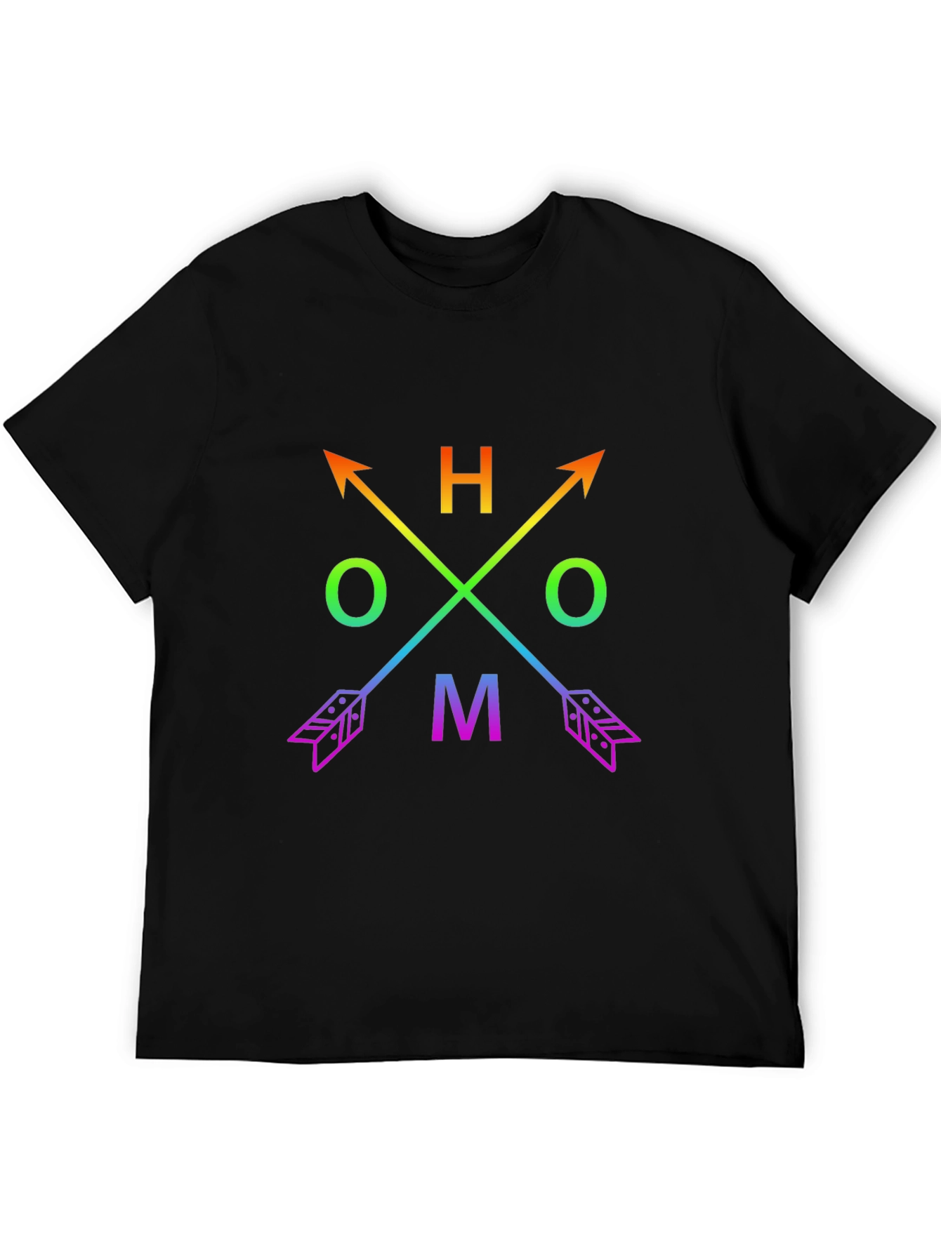 Rainbow Arrow Compass Graphic Tee - LGBTQ+ Pride