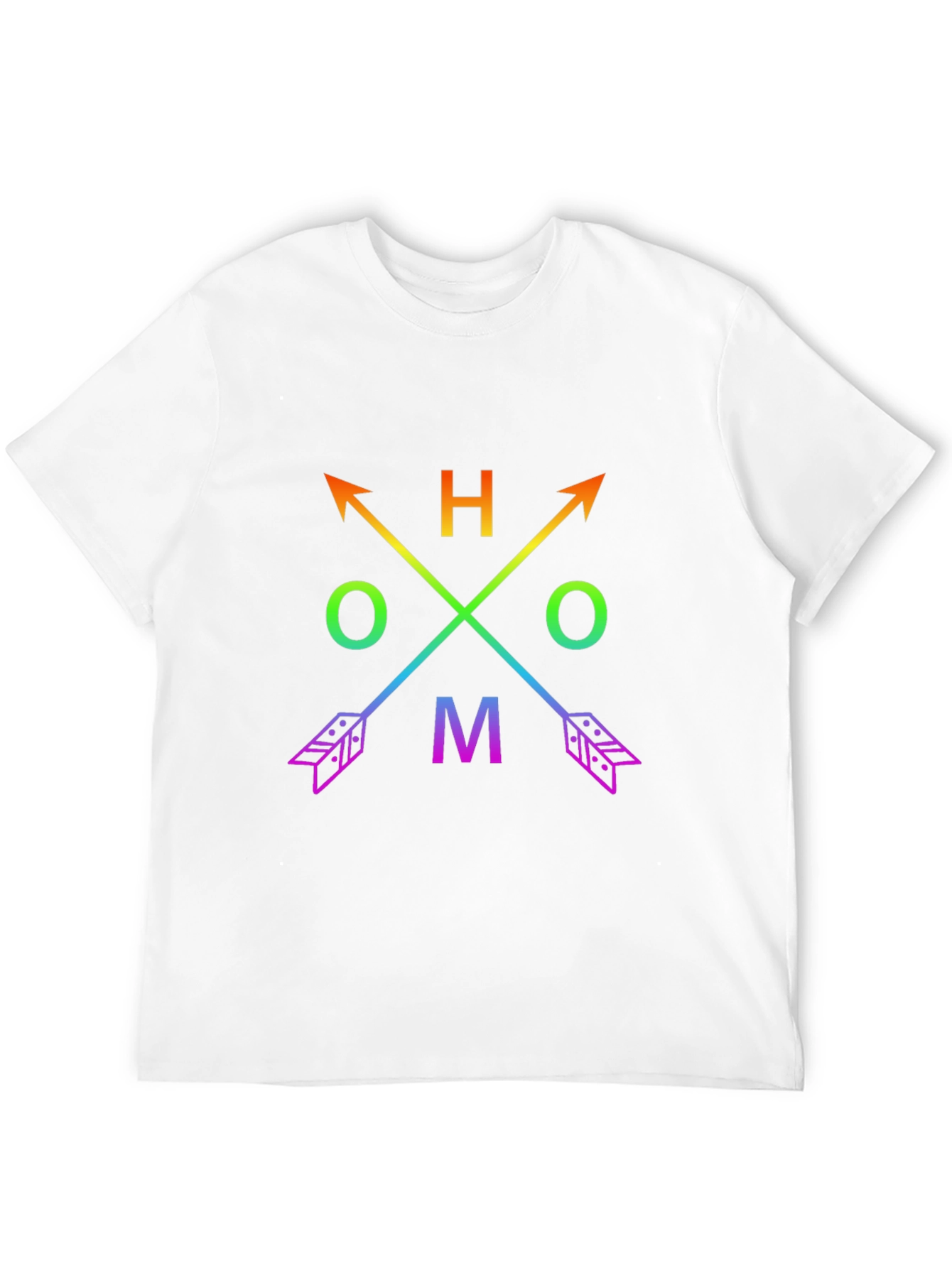 Rainbow Arrow Compass Graphic Tee - LGBTQ+ Pride