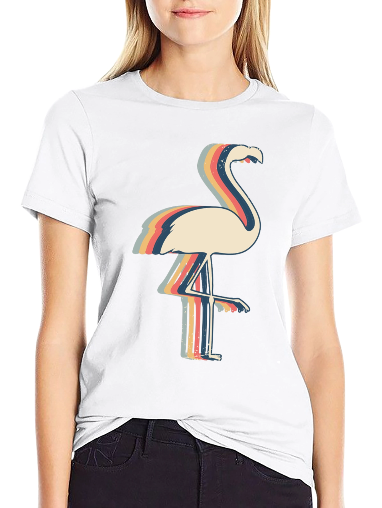 Retro Flamingo Graphic Tee - Stylish & Unique