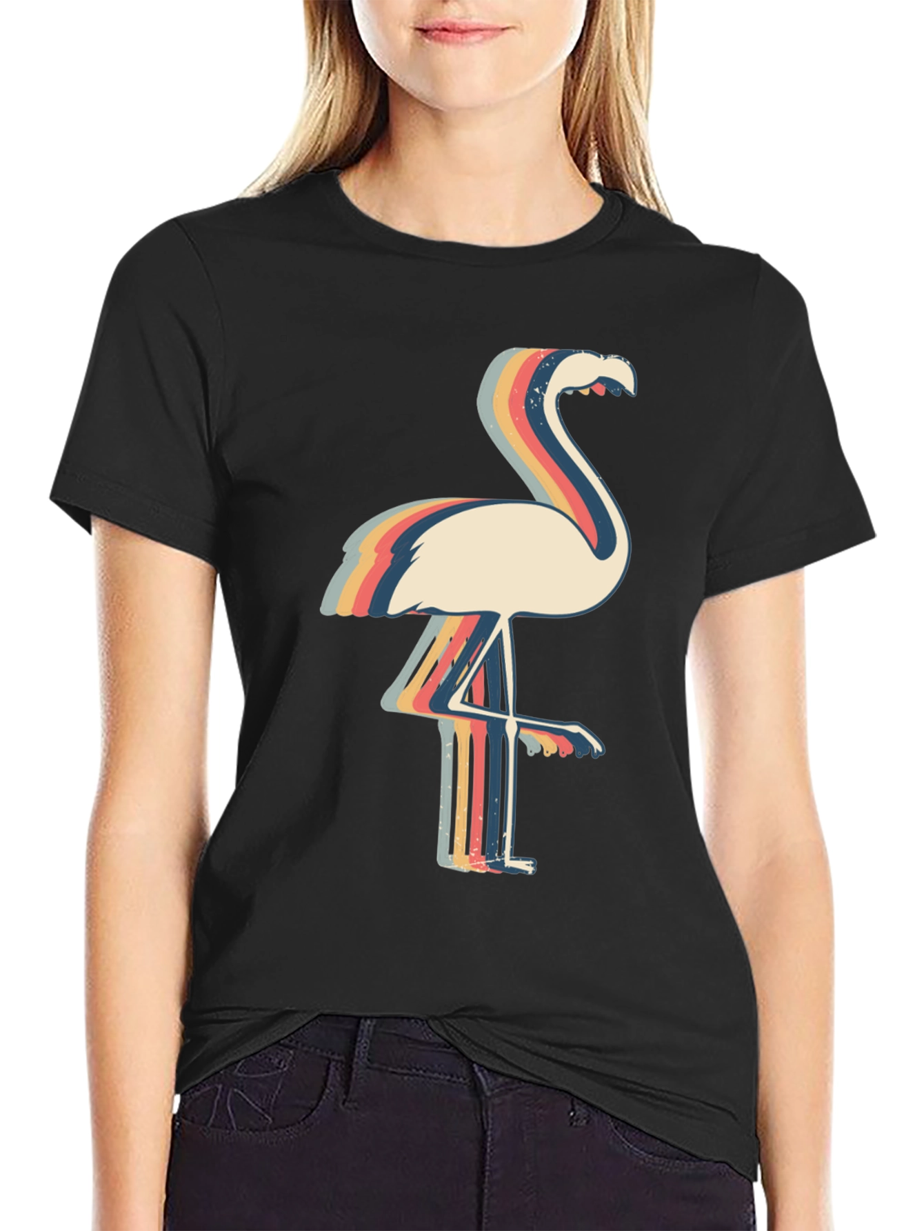 Retro Flamingo Graphic Tee - Stylish & Unique