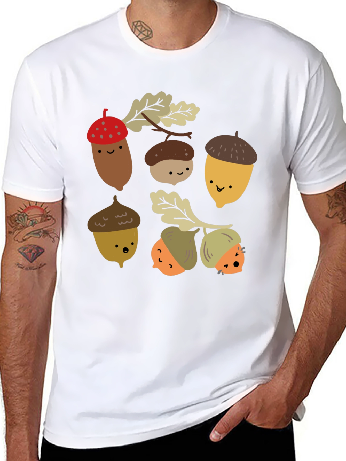 Acorn Graphic Print T-Shirt